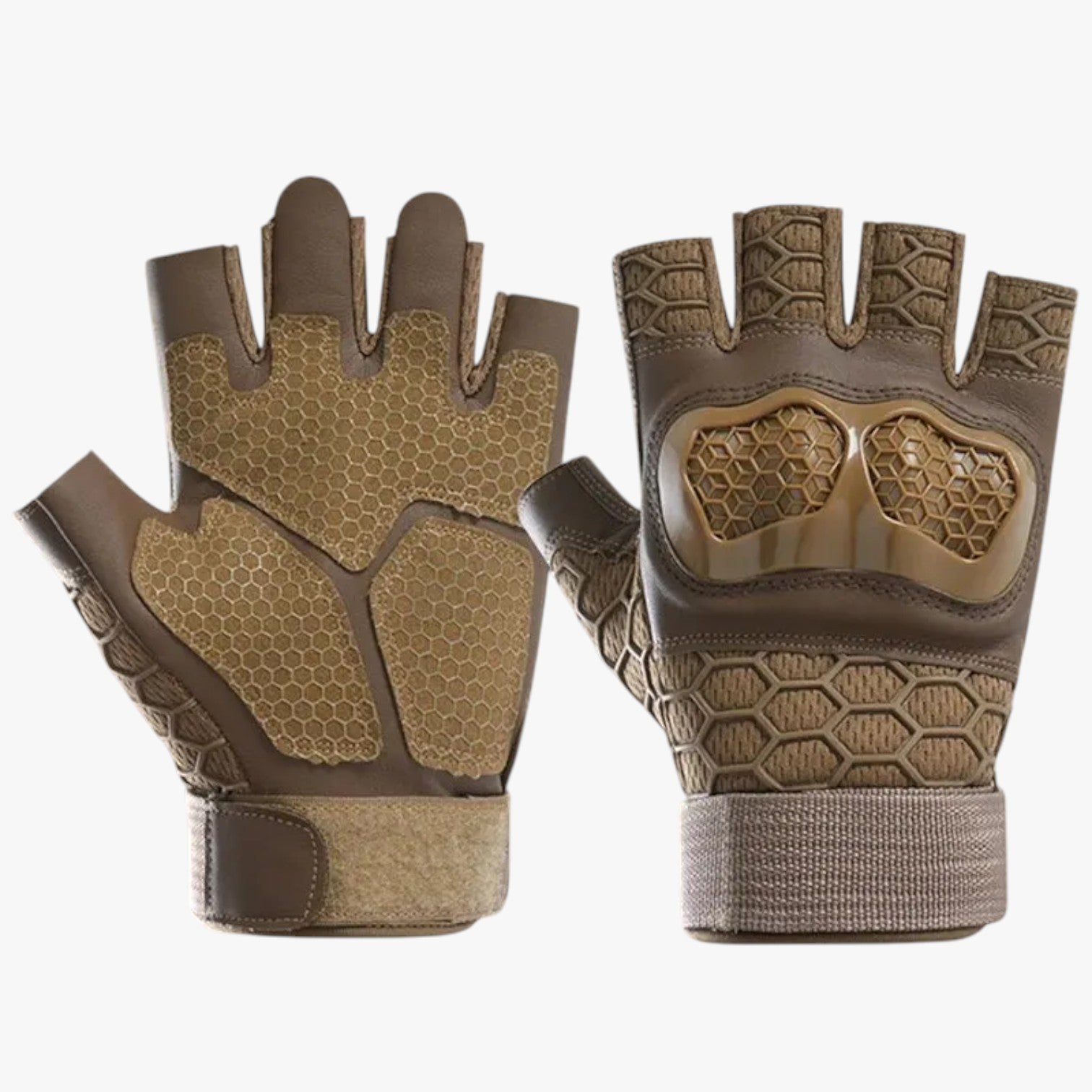 Zayne | Guanti tattici mezze dita anti-scivolo e resistenti - Giallo - gloves gloves for men mens gloves - Concept Palermo