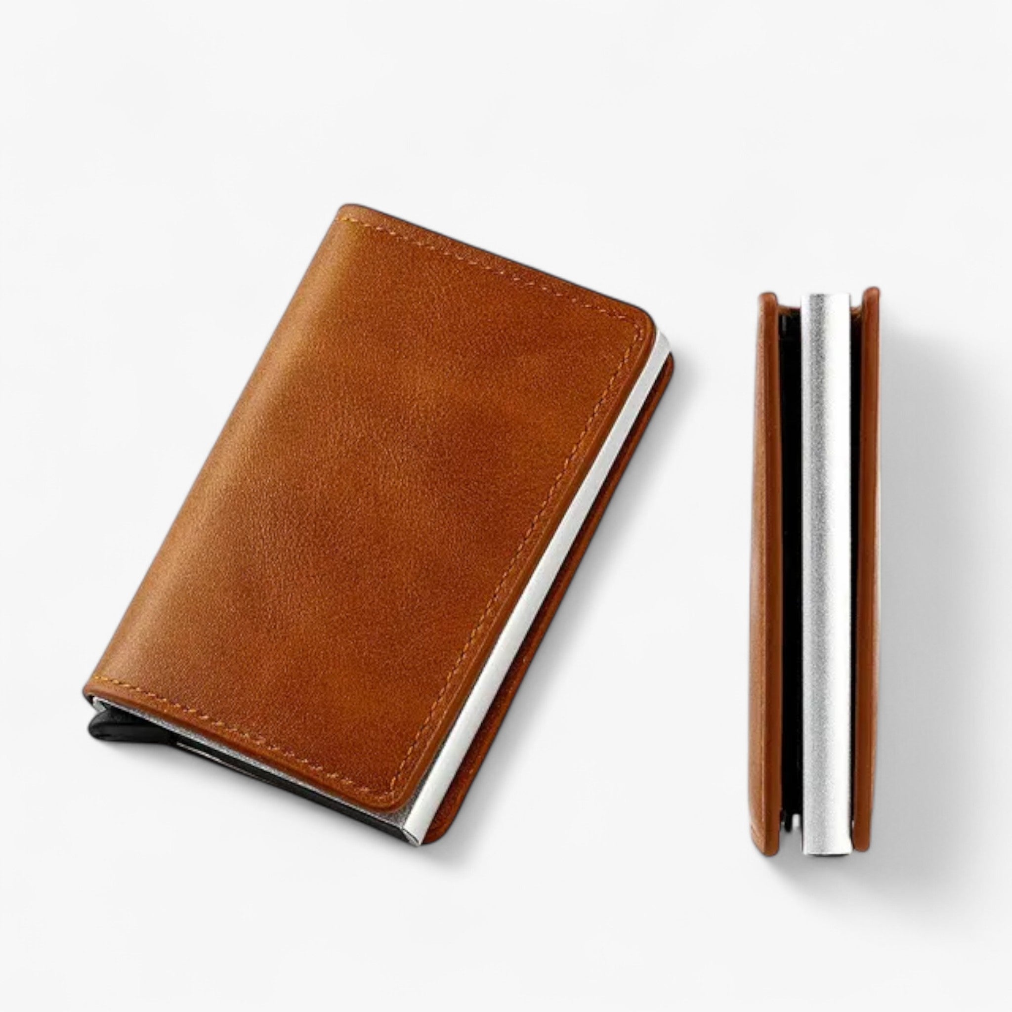 Portafoglio RFID Romeo™ - protezione di tutte le tue carte dal furto! - Marrone (senza fibbia) - ID wallet wallet - Concept Palermo