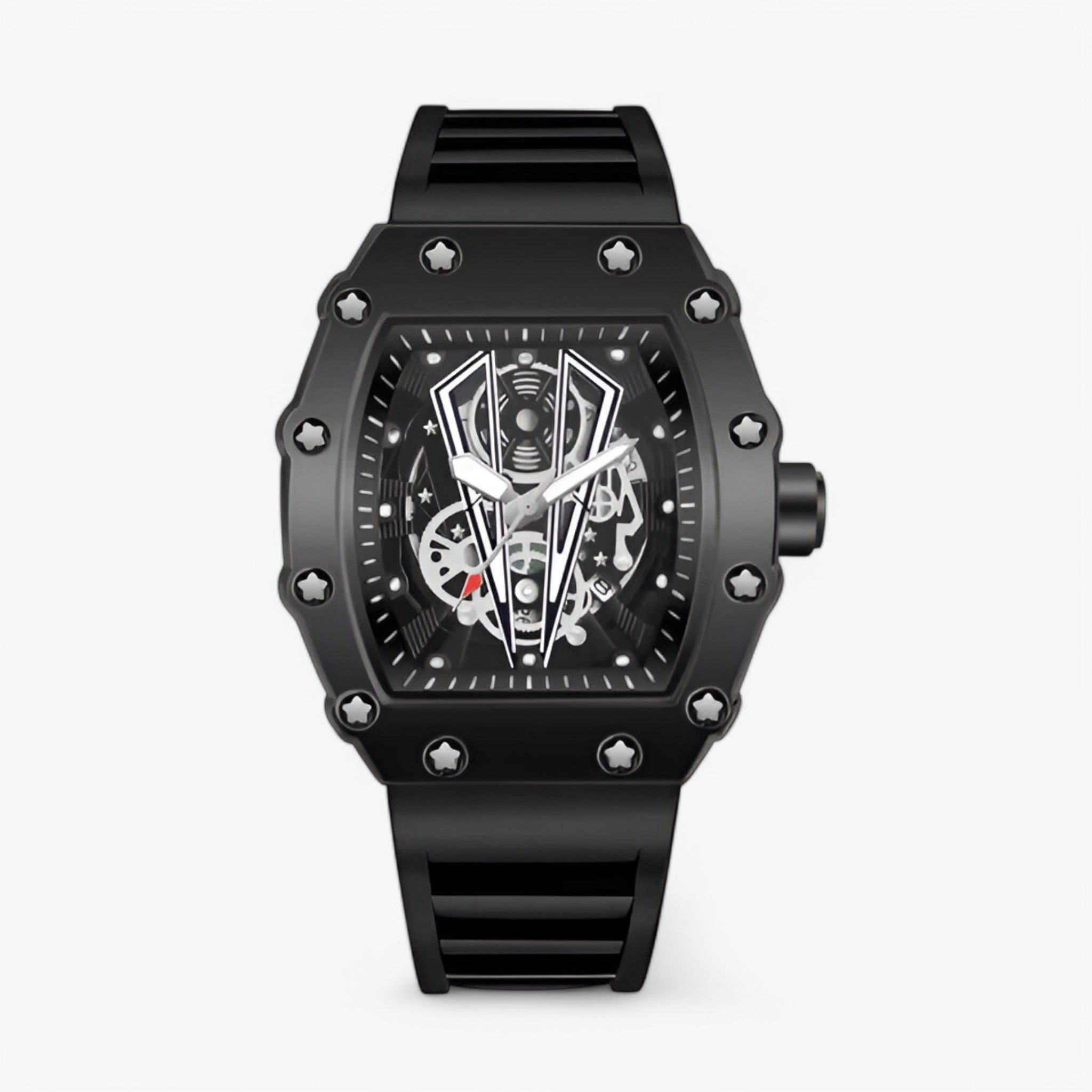 Adelmo | Orologio sportivo di lusso quadrato - Nero - - Concept Palermo