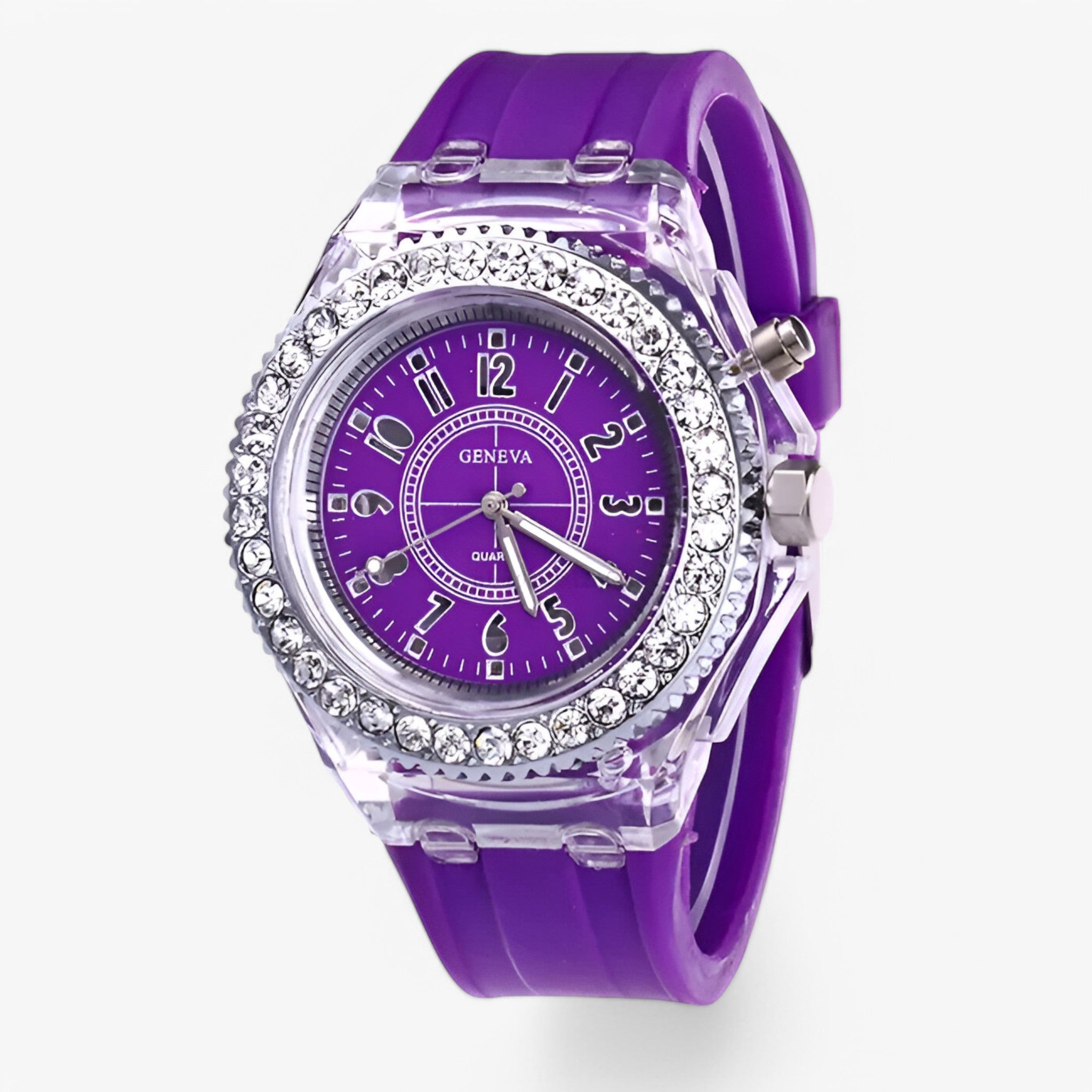 Francis | Orologio gelatinoso con luce LED - porpora - watch for men watch for women - Concept Palermo