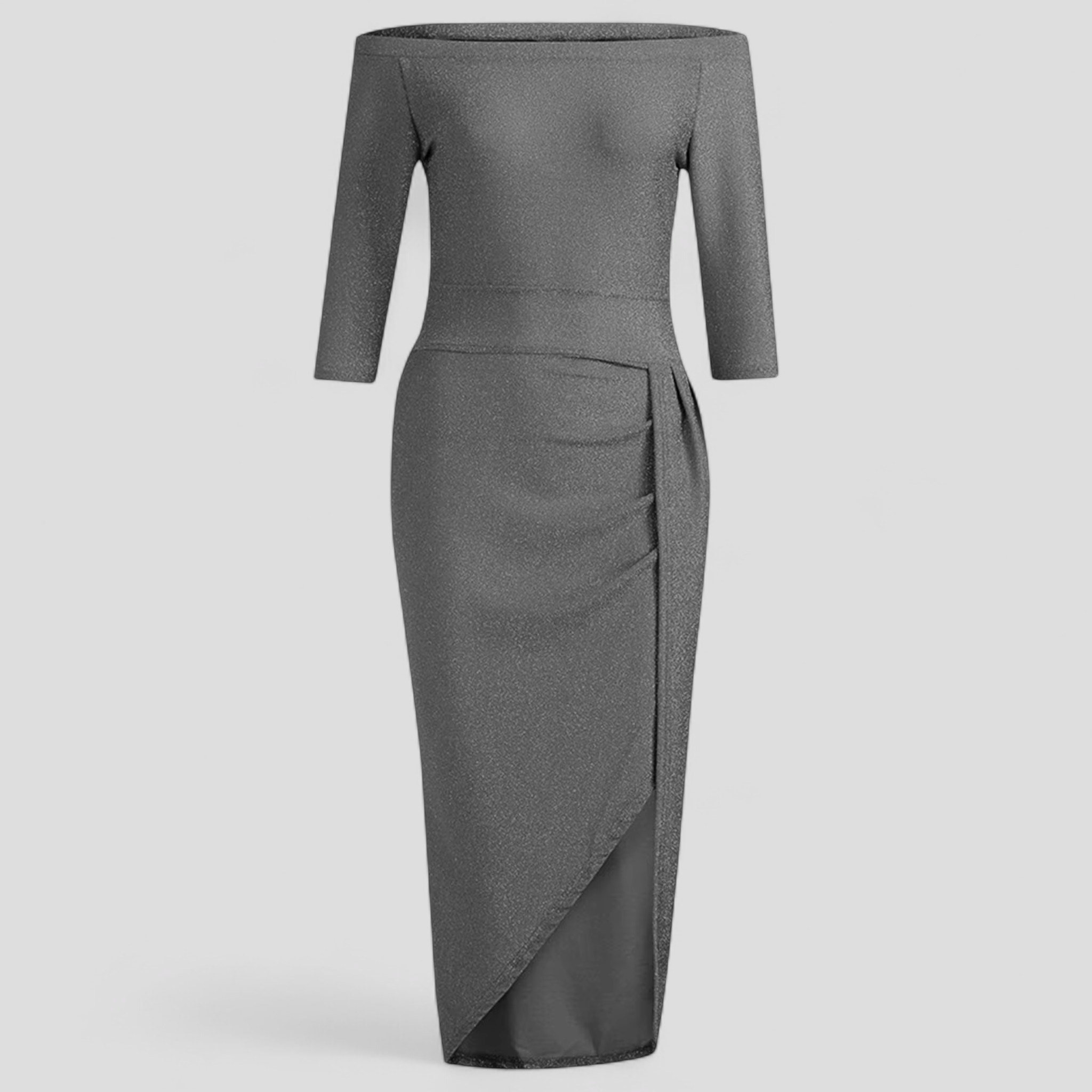 Alwinna - Abito elegante con spalle scoperte - Grigio - - Concept Palermo