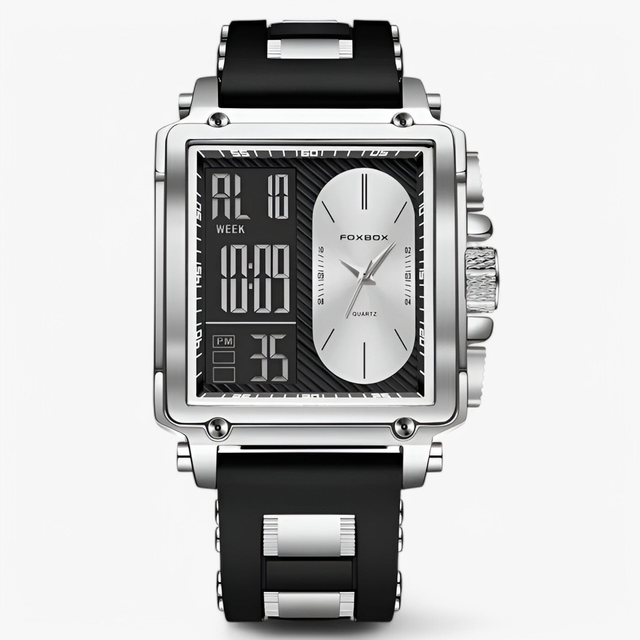 Rico | Orologio digitale sportivo impermeabile - nero argento - men watch watch for men - Concept Palermo