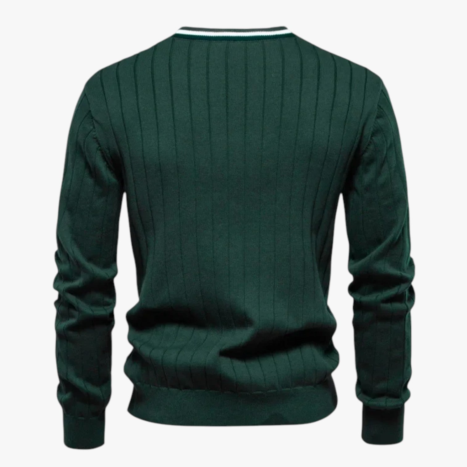 Jeremy | Cardigan in lana con scollo a V da uomo, stile caldo color block per autunno/inverno - - Sweater sweater men sweaters - Concept Palermo