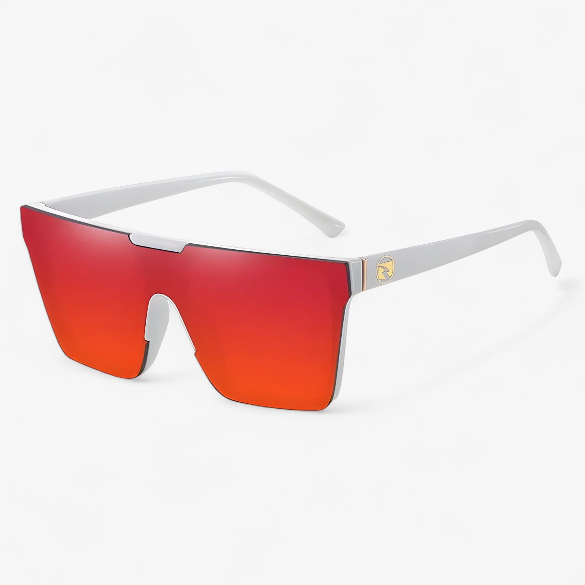 Eldar | Occhiali da sole monoblocco di lusso - Bianco Rosso - Fashion Sunglasses men sunglasses polarized mens sunglasses Polarized man sunglasses Sunglasses sunglasses polarized men - Concept Palermo