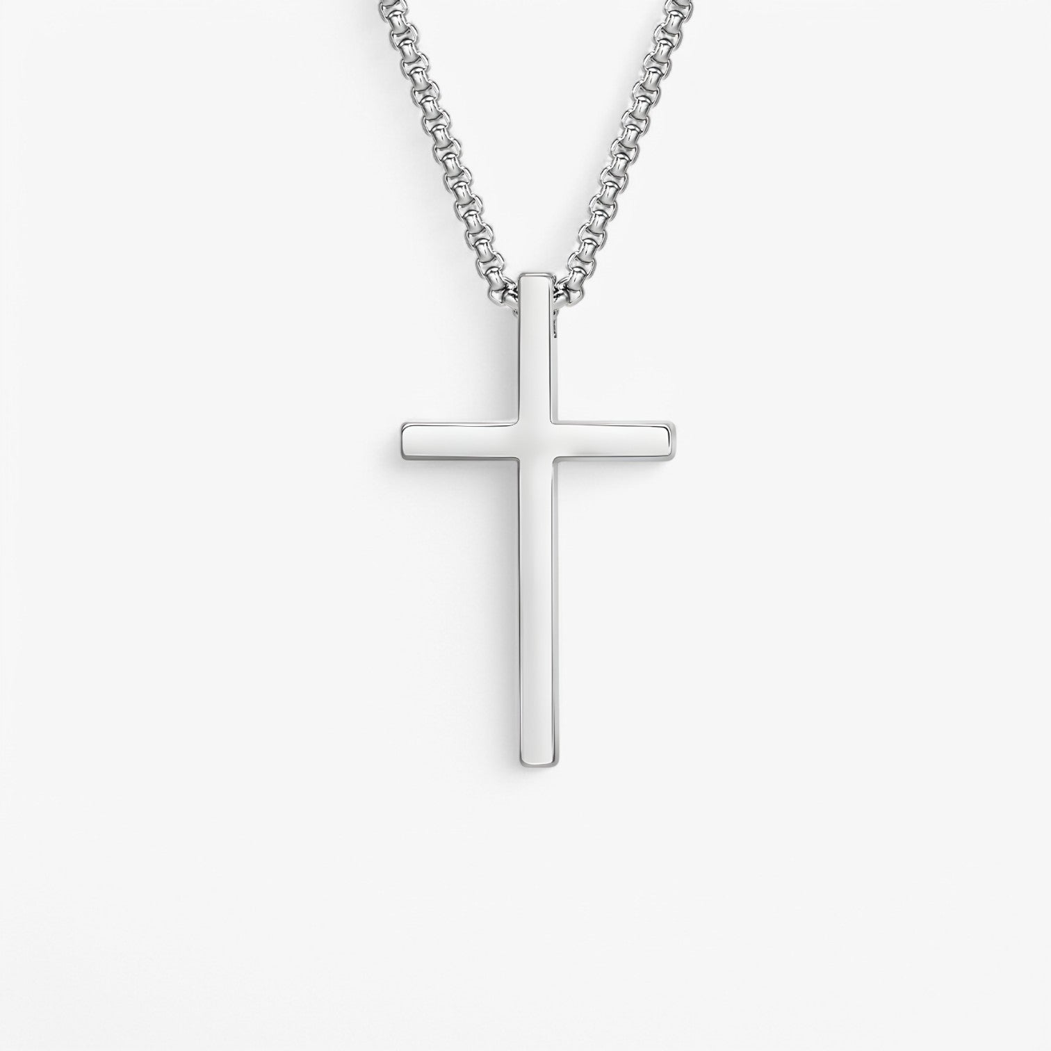 Noah | Ciondolo in Croce d'Argento – Cool & Senza Tempo in Acciaio Inossidabile - - necklace for men NECKLACES Stainless Steel Necklace - Concept Palermo