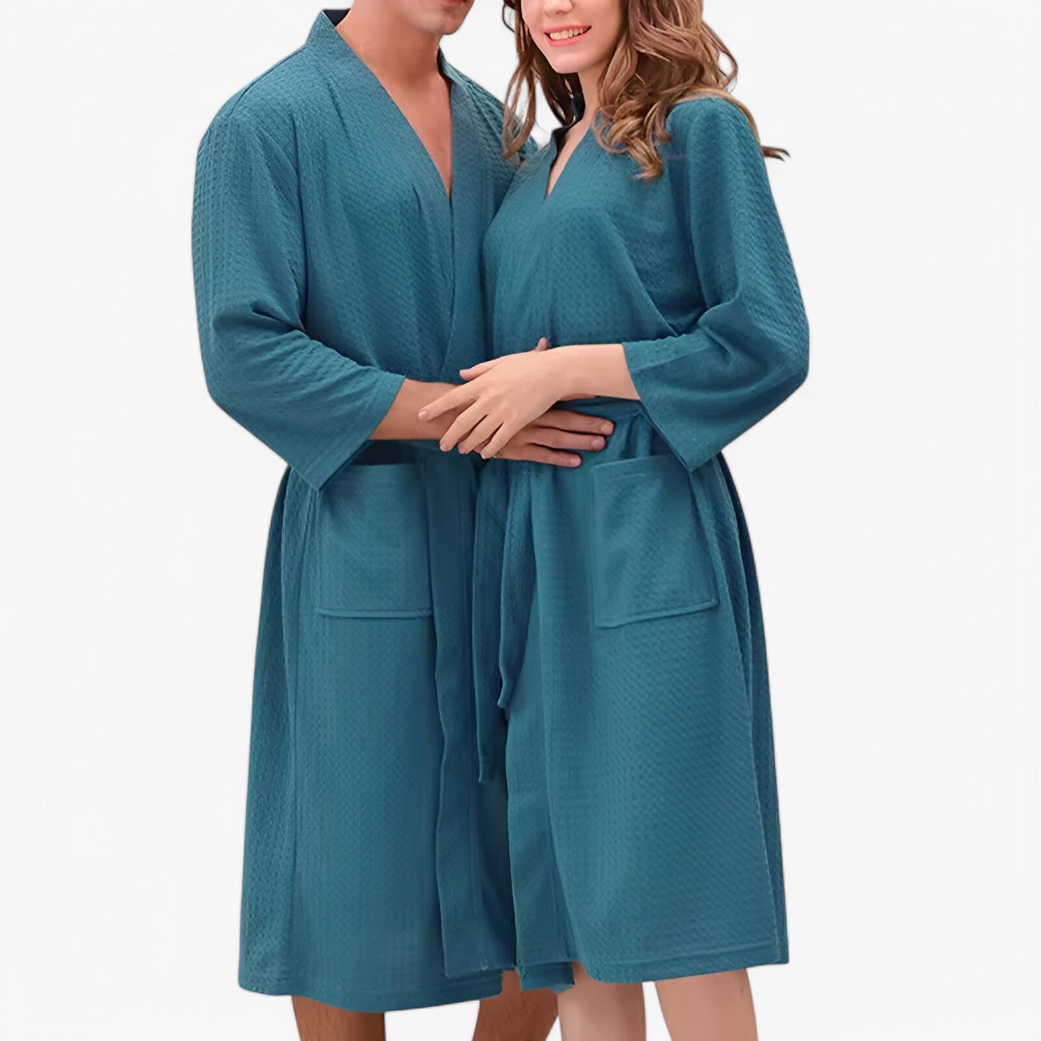 Nova | Accappatoio da Donna Elegante con Cintura - Verde scuro - - Concept Palermo