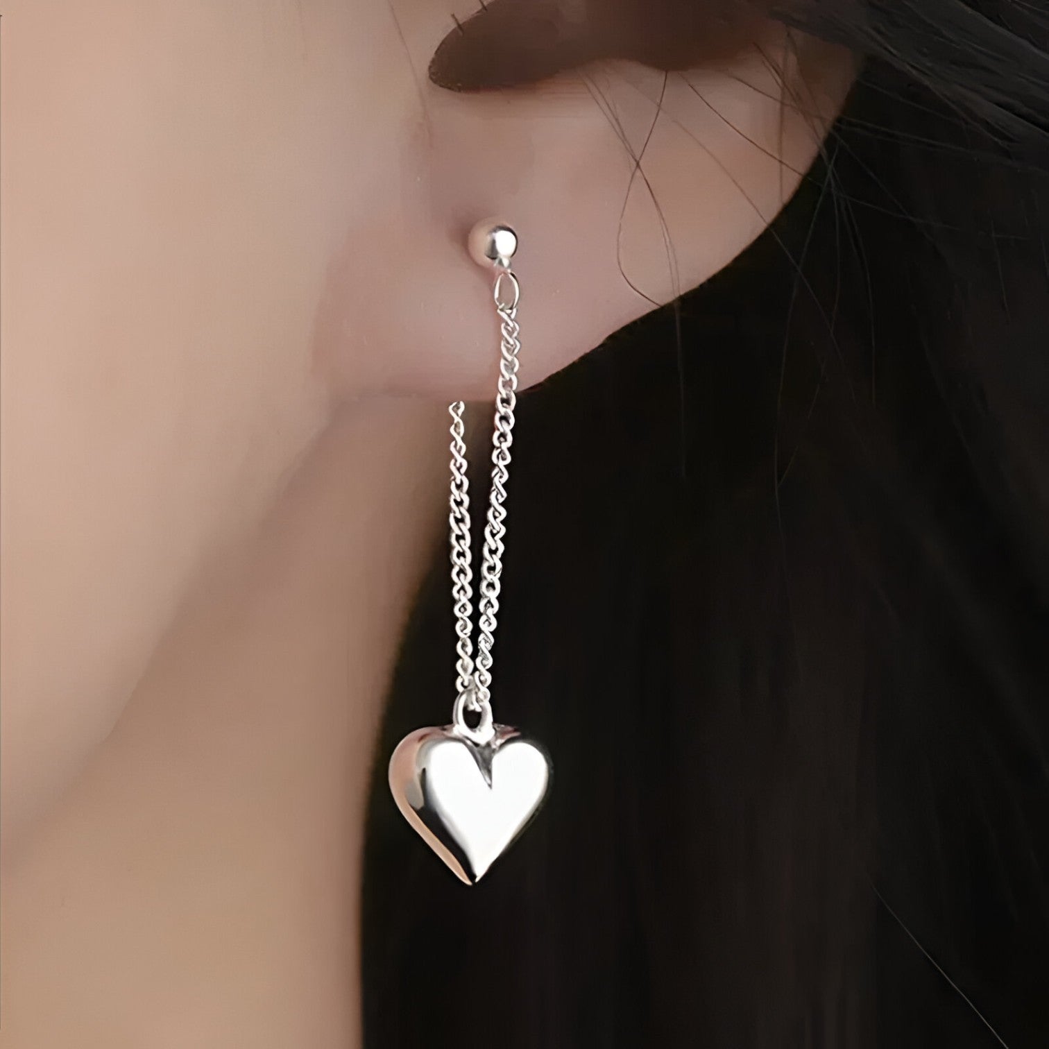Barbara | Eleganti orecchini a cuore in argento - Stiloso, ipoallergenico e senza tempo - - Accessories Jewelry EARRINGS womens earring - Concept Palermo