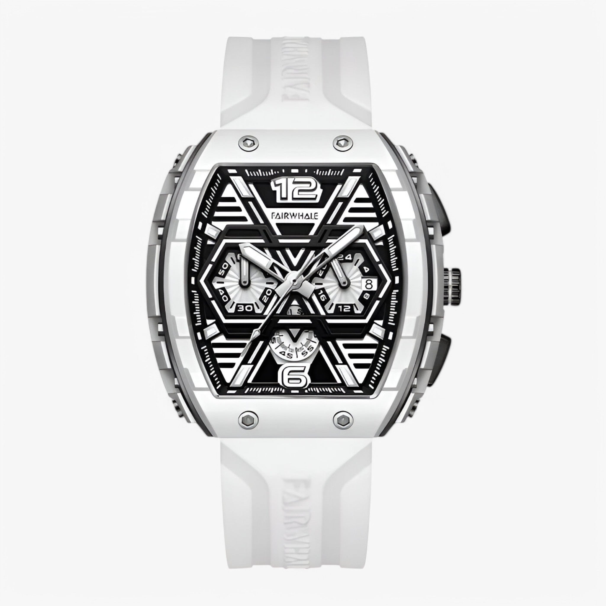 Mark | Orologio Sportivo di Lusso in Silicone - Bianco - - Concept Palermo