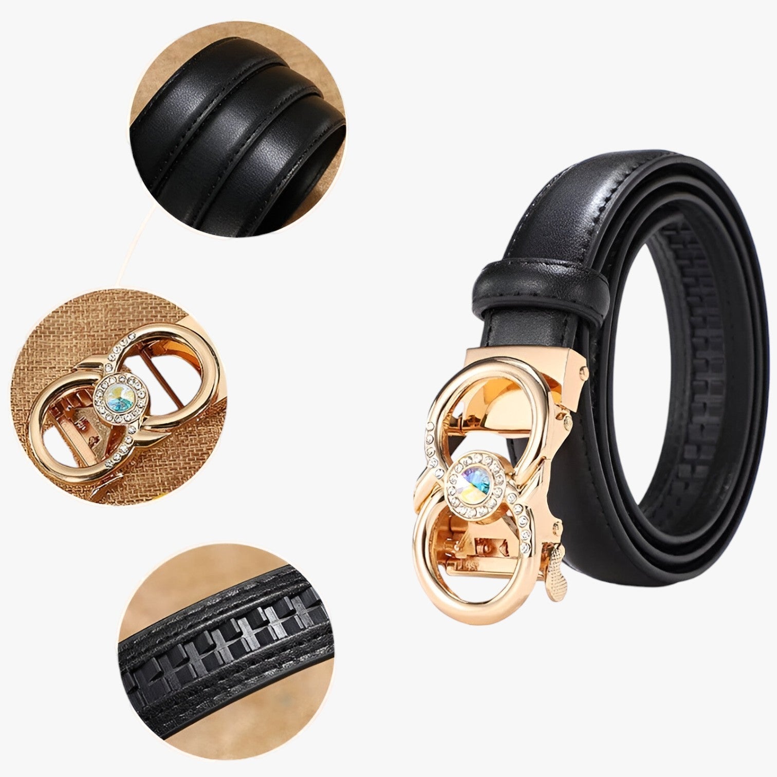 Lottie | Cintura in pelle di lusso per donne – elegante e perfetta vestibilità - - belt buckle women belts waist belt for women Womens belt - Concept Palermo