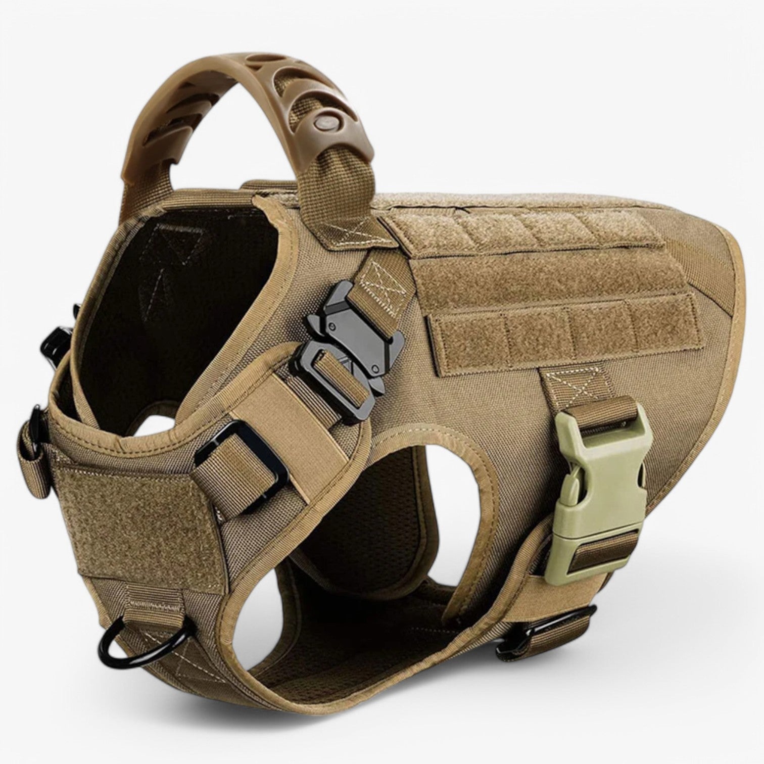 Bernado | Imbracatura tattica per cani - Attrezzatura da addestramento sicura e confortevole - Imbracatura Marrone - dog DOG SUPPLIES - Concept Palermo