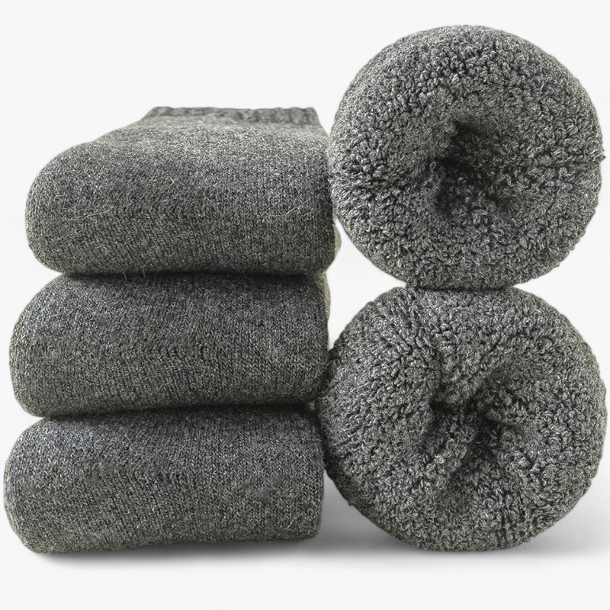 Jean | Calze in thermopile - Confortevoli e versatili - Grigio scuro - Aanbevolen-tag - Concept Palermo