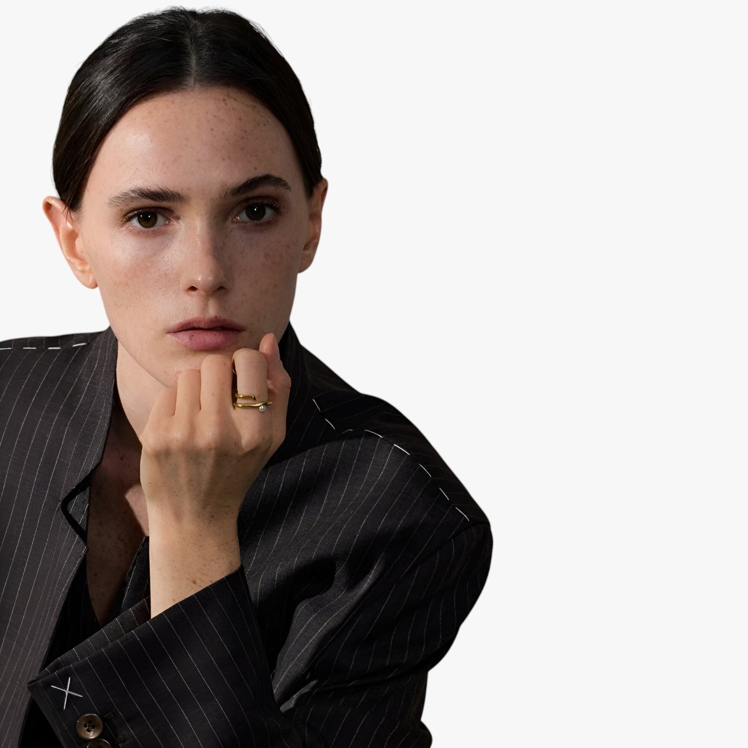 MariJoice | Anello in Acciaio con Perla – Eleganza Geometrica che Dura nel Tempo - - Accessories Jewelry Rings womens ring - Concept Palermo