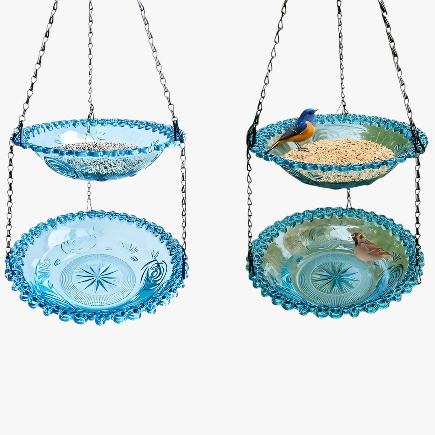 Jerico | Casetta per uccelli a 2 strati con abbeveratoio – Sostenibile e decorativa - - bird bird house birdproduct - Concept Palermo