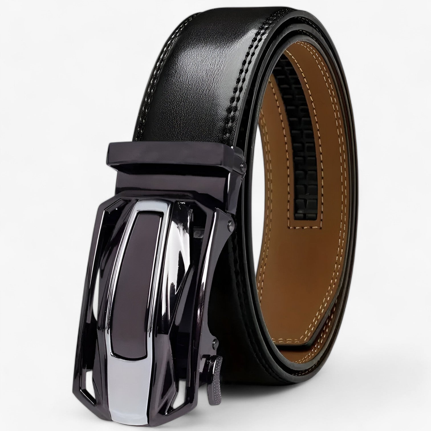 Erik | Cintura in Vera Pelle con Stile e Durata - Nero - Belts mens accessory Mens belt - Concept Palermo