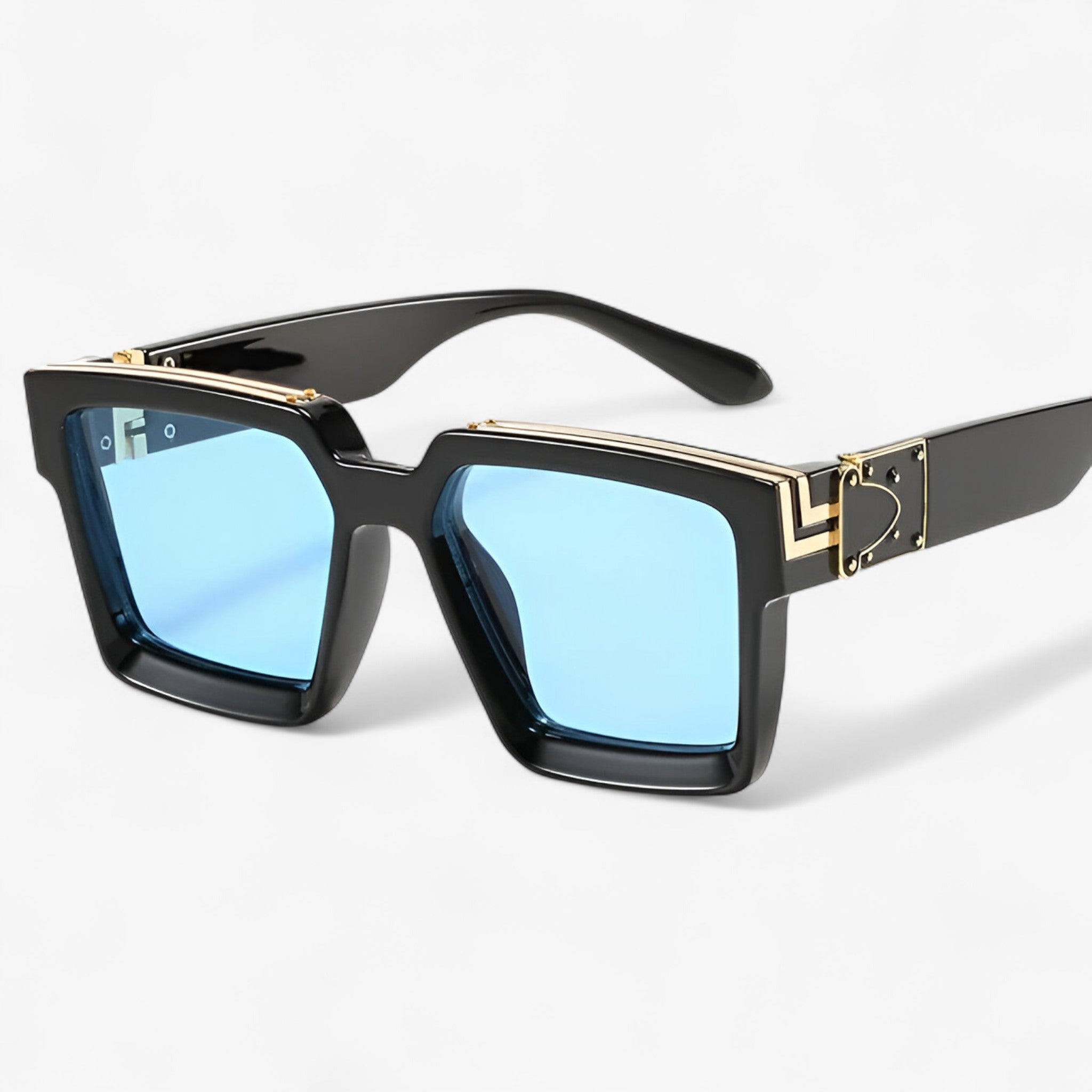 Ulrich | Occhiali da sole quadrati vintage da uomo e donna - Nero Blu other - Fashion Sunglasses men sunglasses polarized mens sunglasses Polarized man sunglasses Sunglasses sunglasses polarized men - Concept Palermo