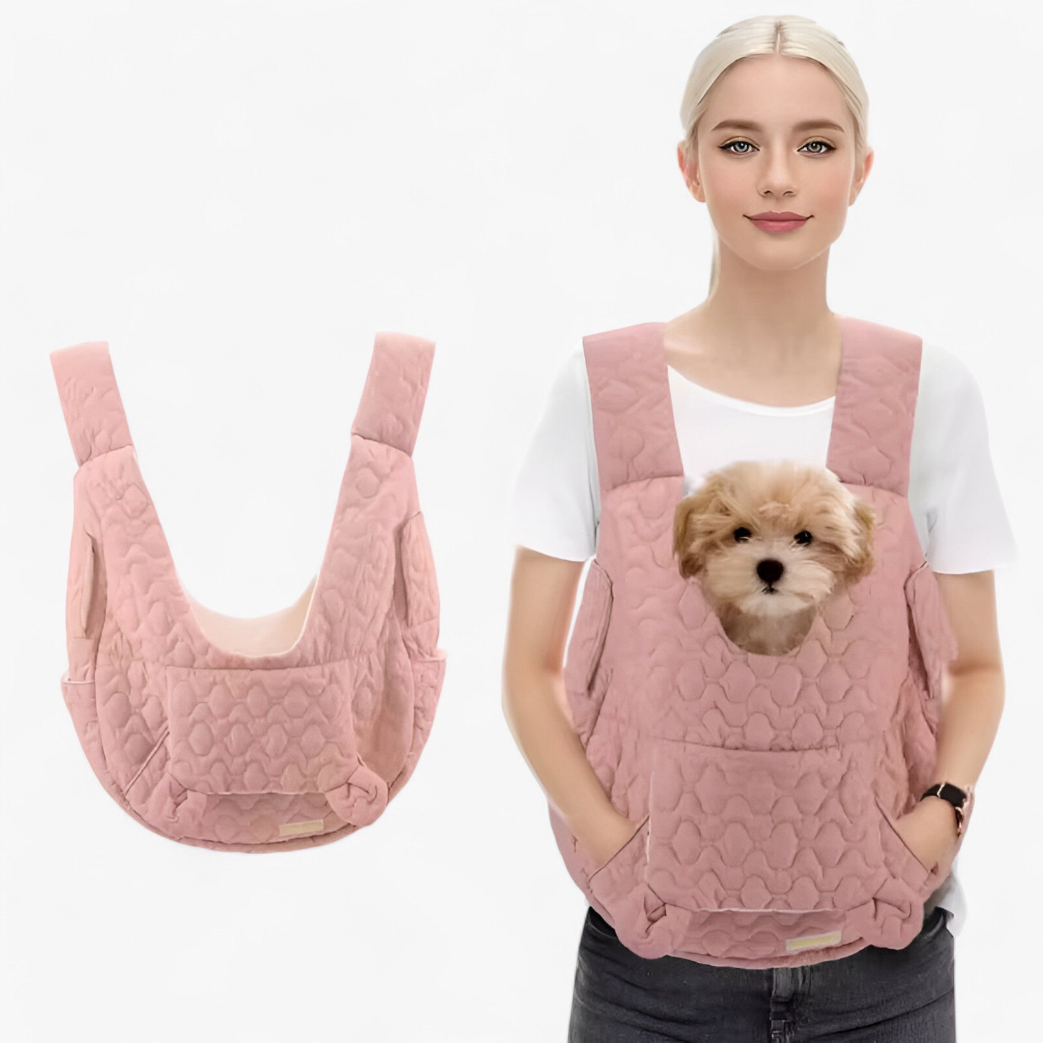 PetVoyager | Borsa da Trasporto Extra Spaziosa – Confortevole, Impermeabile e Resistente al Vento - rosa M - - Concept Palermo