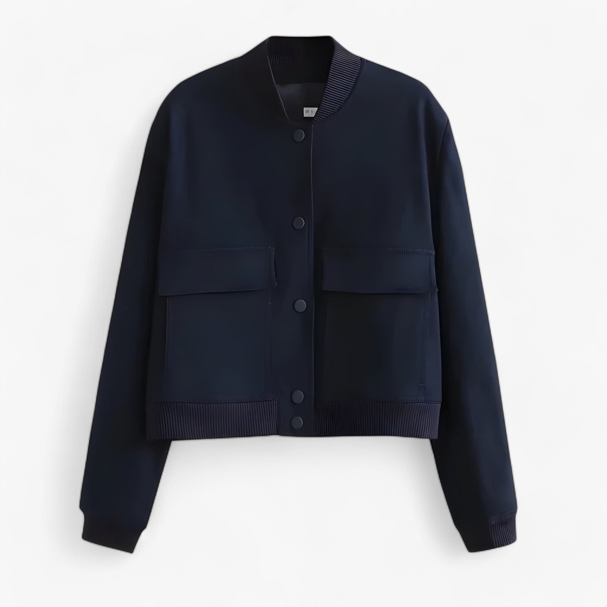 Skyler | Giacca aviatore bomber per donne – Crop autunno/inverno - blu marino - - Concept Palermo