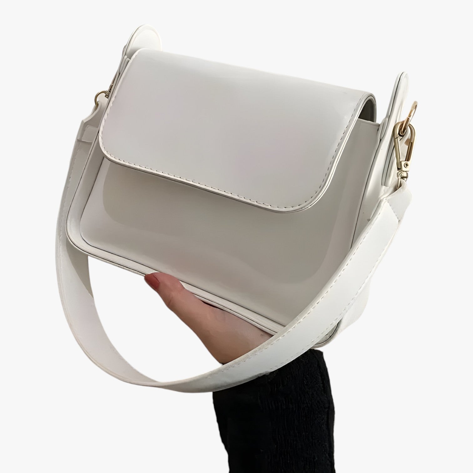 Quinn | Mini Borsa a Tracolla in Pelle PU 2024 - Bianco - bag Bags Shoulder Bags women bag women bags Women's shoulder bag - Concept Palermo