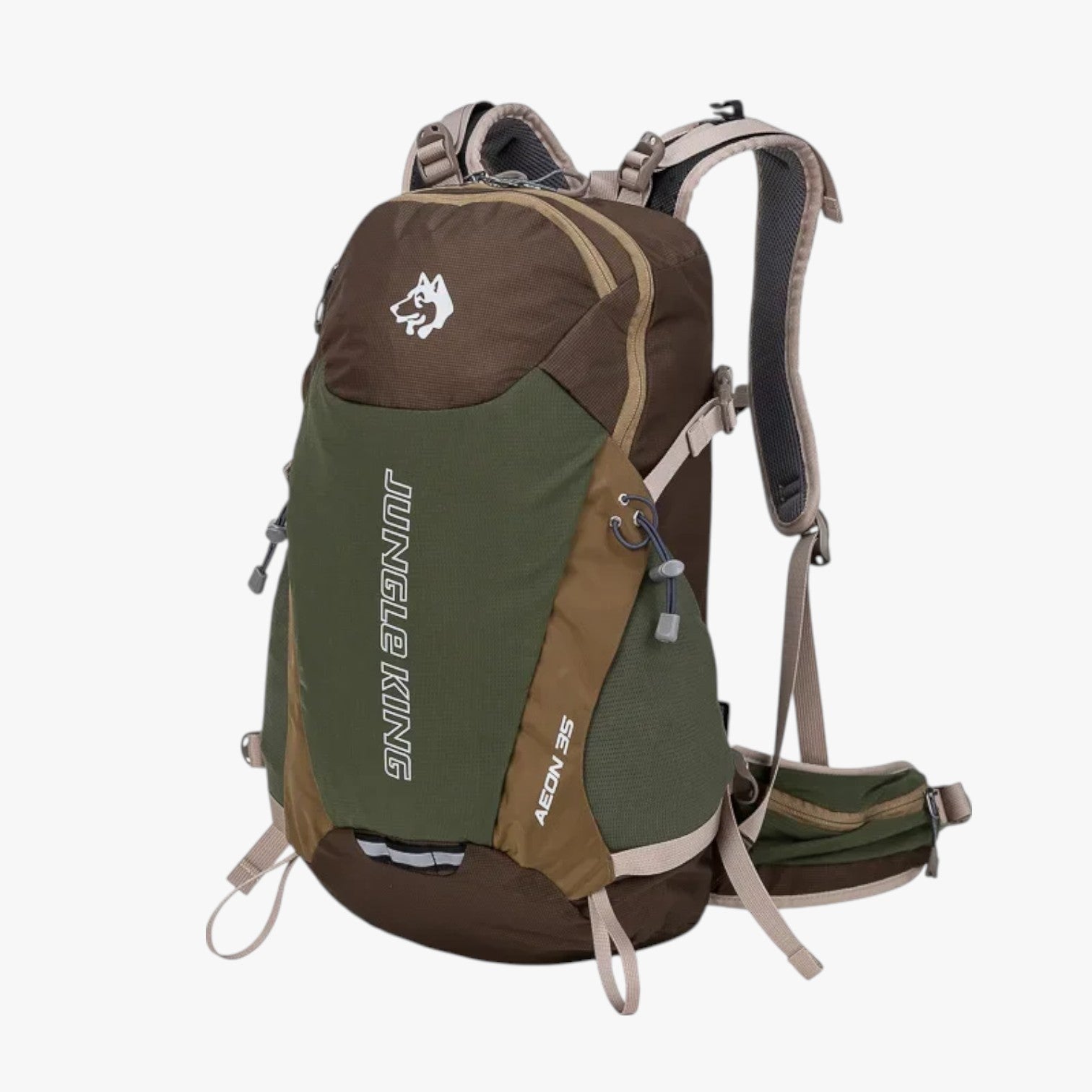 Nico | Zaino Trekking Zanzibar 35L Leggero e Versatile per Escursioni e Viaggi - Verde 30 - 40L - Bags bags for men men bag mens bag - Concept Palermo