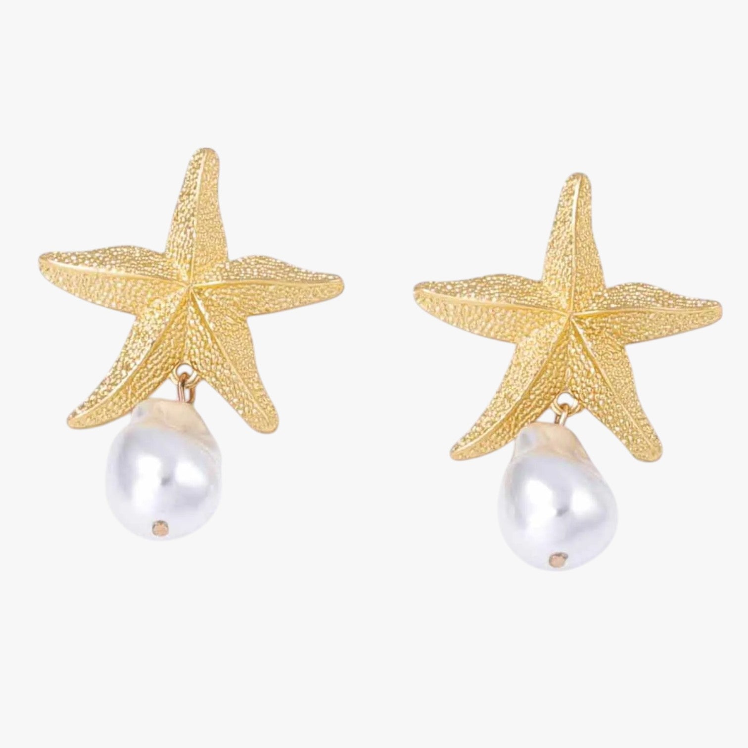 Xyla | Orecchini a forma di stella marina alla moda per un'atmosfera estiva - Oro - EARRINGS Earrings for Women Girls New Fashion Earrings womens earring - Concept Palermo