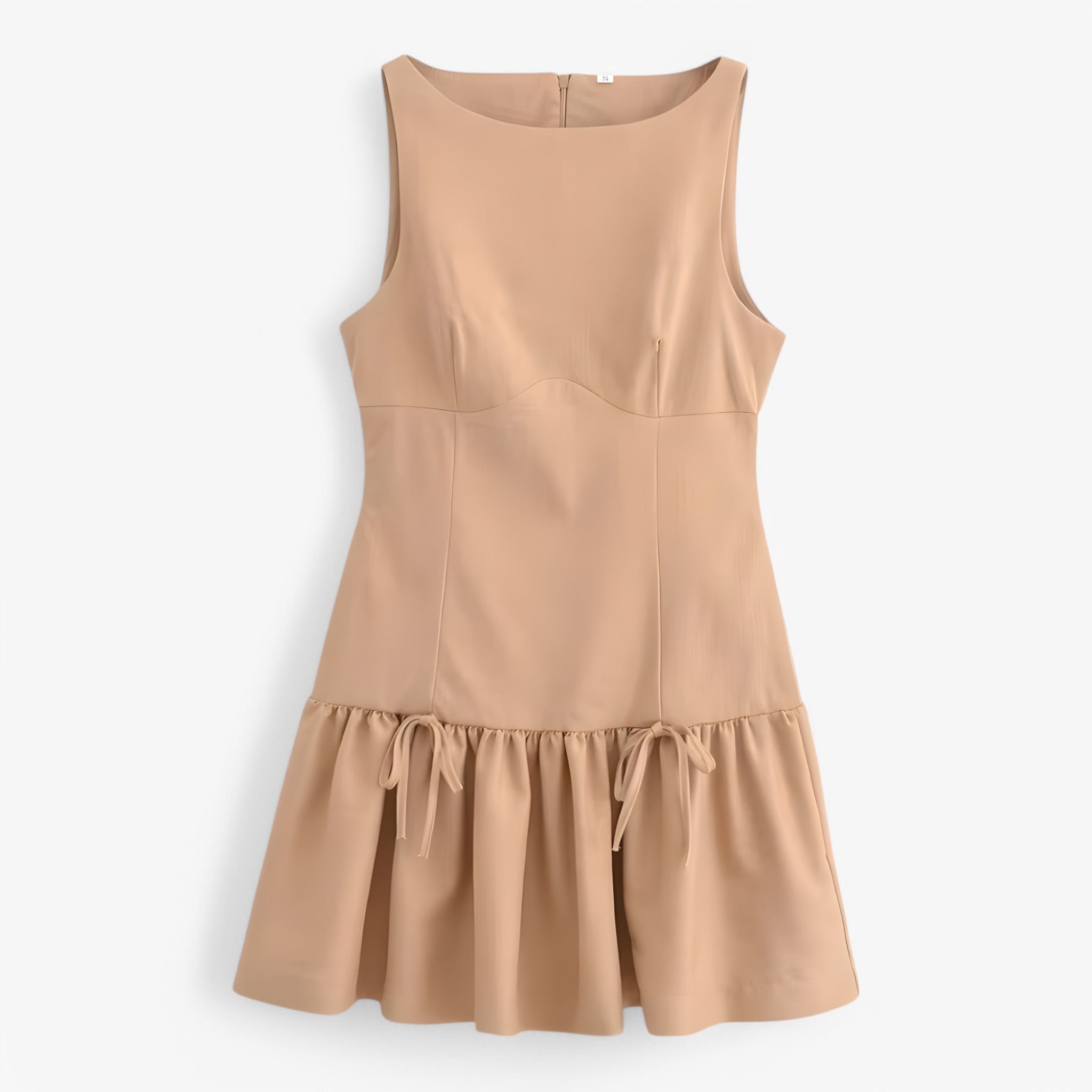 Dahlia | Mini abito chic - Elegante e alla moda - Khaki - - Concept Palermo