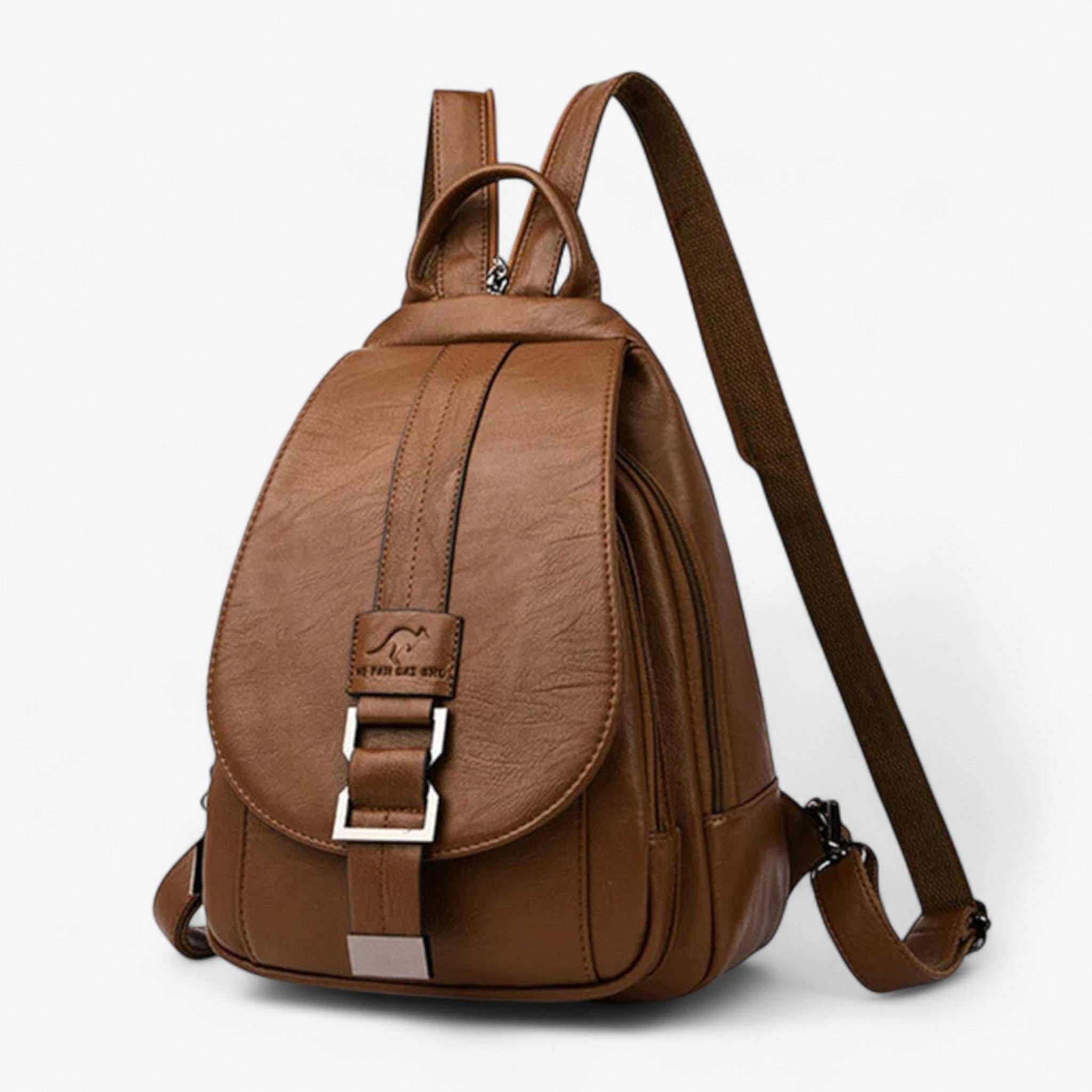 Veala | Zaino in pelle elegante e chic - Marrone - Backpacks women's backpack - Concept Palermo