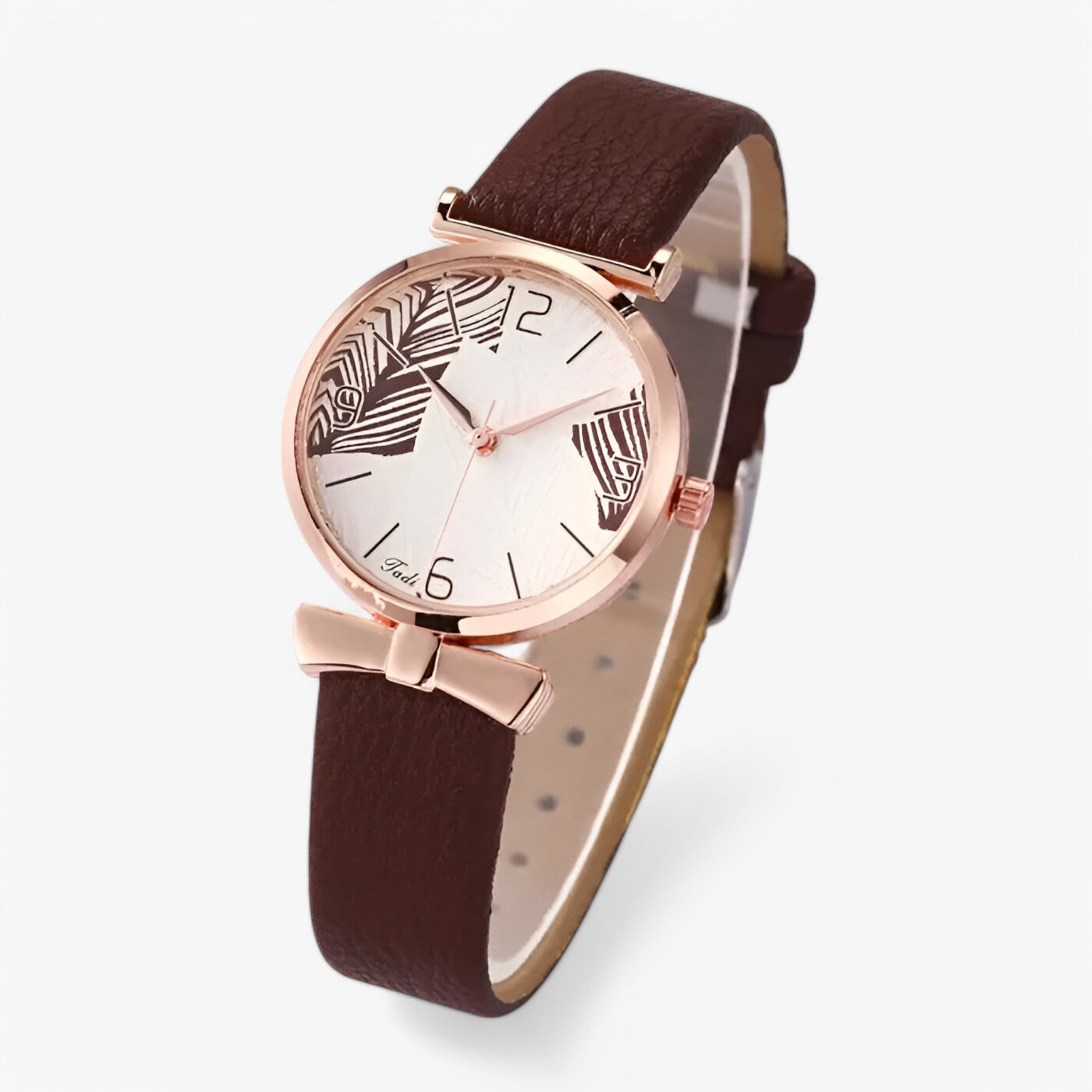 Lesley | Orologio da donna digitale al quarzo con motivo a foglia e cinturino alla moda - - female watch watch for women - Concept Palermo