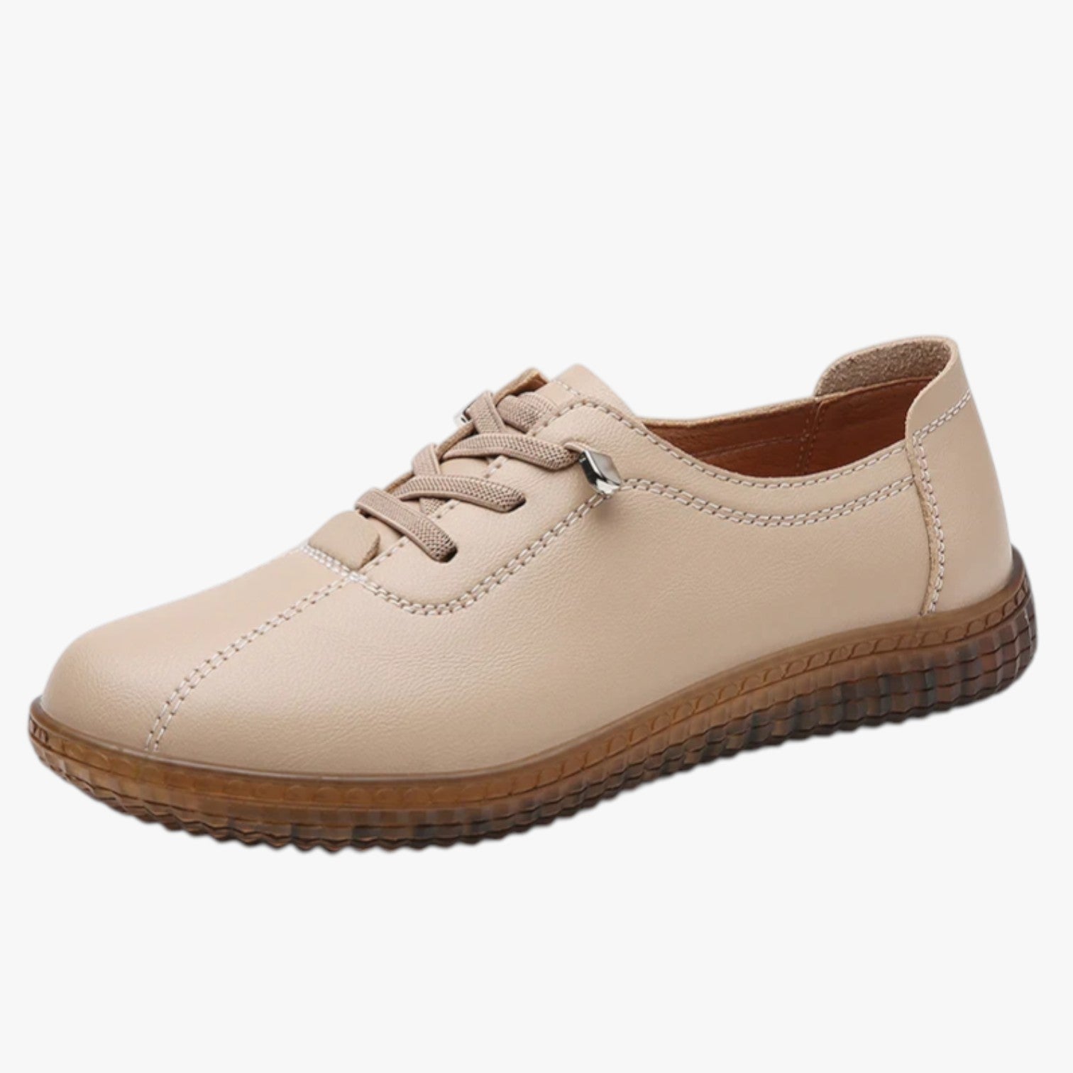 Alena | Sneakers in vera pelle: morbide, traspiranti e perfette per l'estate - Albicocca - shoes Shoes women womens shoes - Concept Palermo