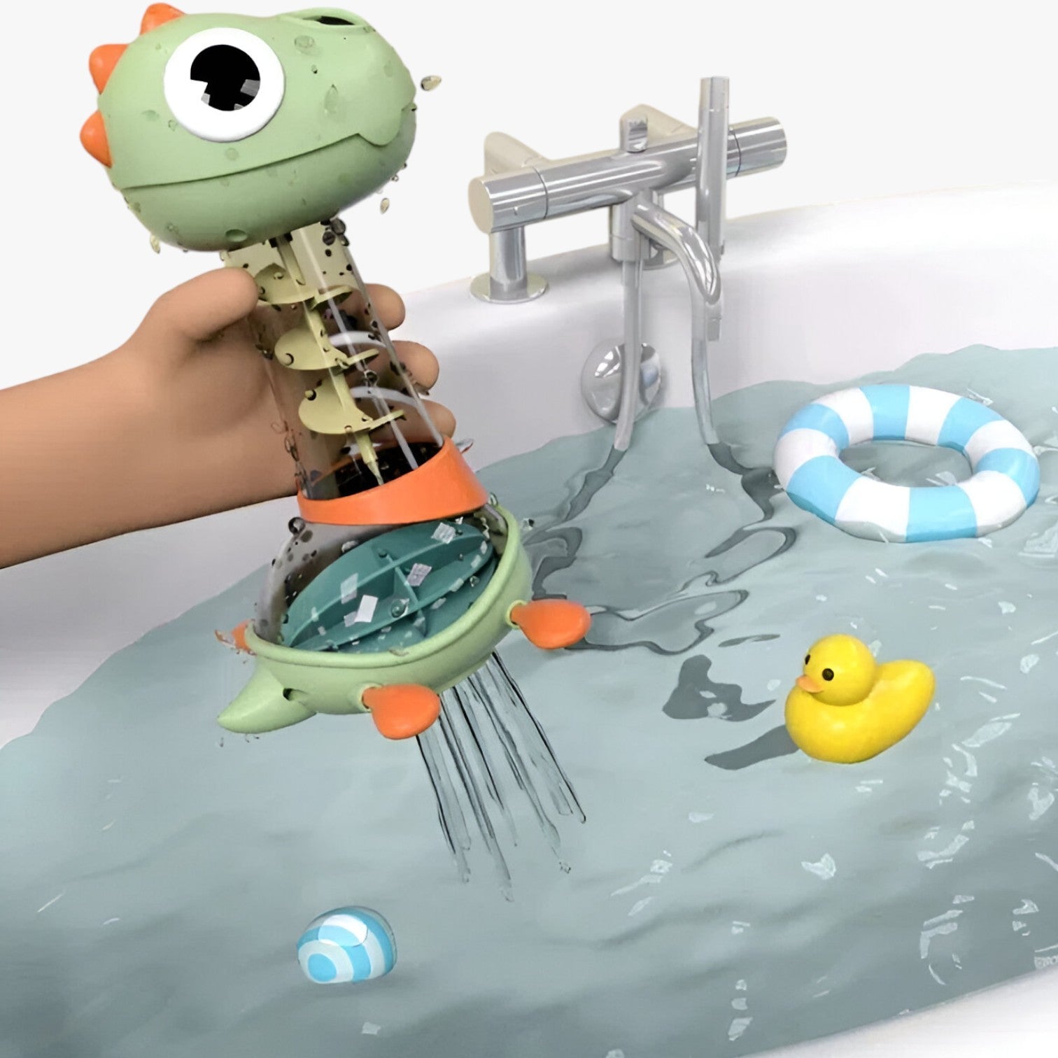 Erin | Giocattolo da bagno dinosauro – Divertente e morbido da pulire - - toys toys & gifts toys for kids - Concept Palermo
