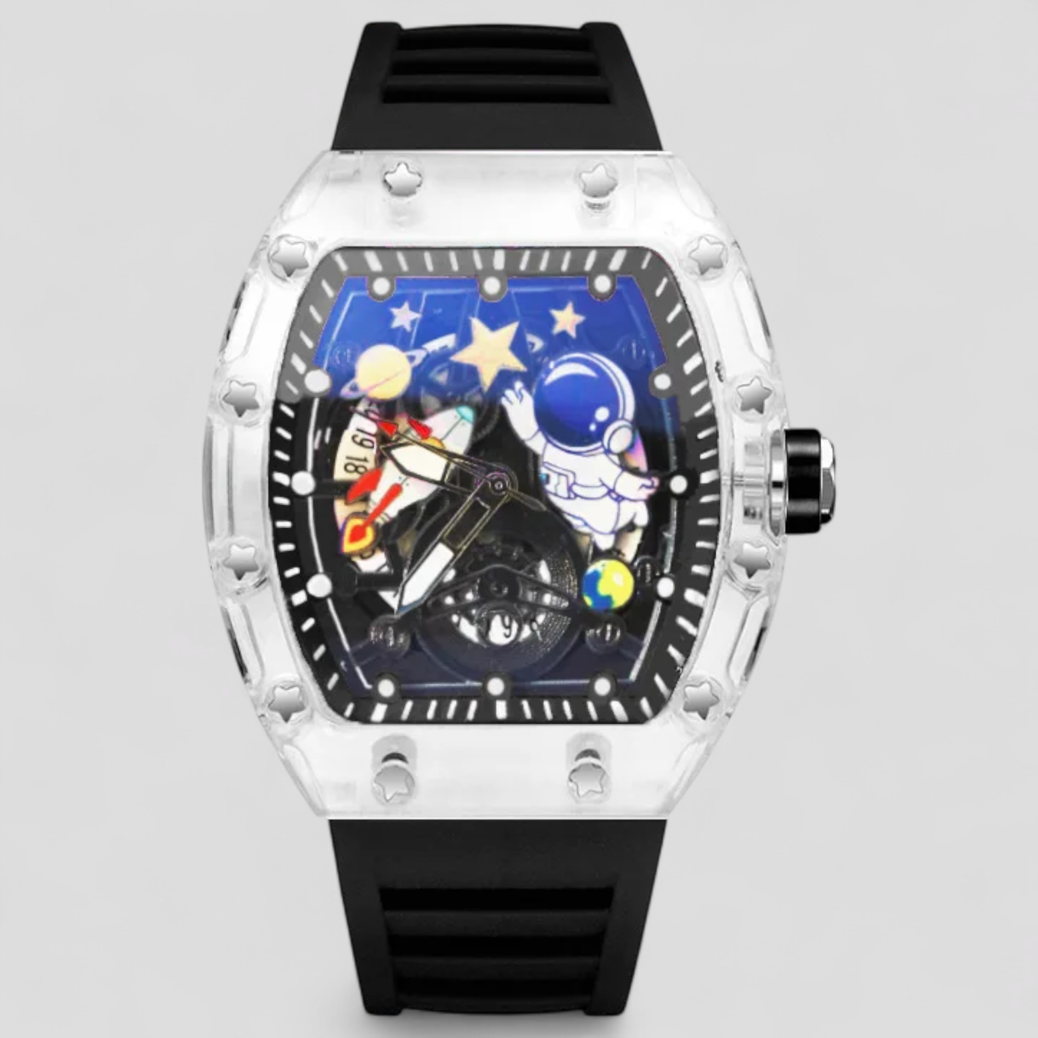 Kian | Orologio Meccanico Estivo Personalizzato - Pennarelli bianchi neri - watch for men watch for women WATCHES FOR MEN - Concept Palermo