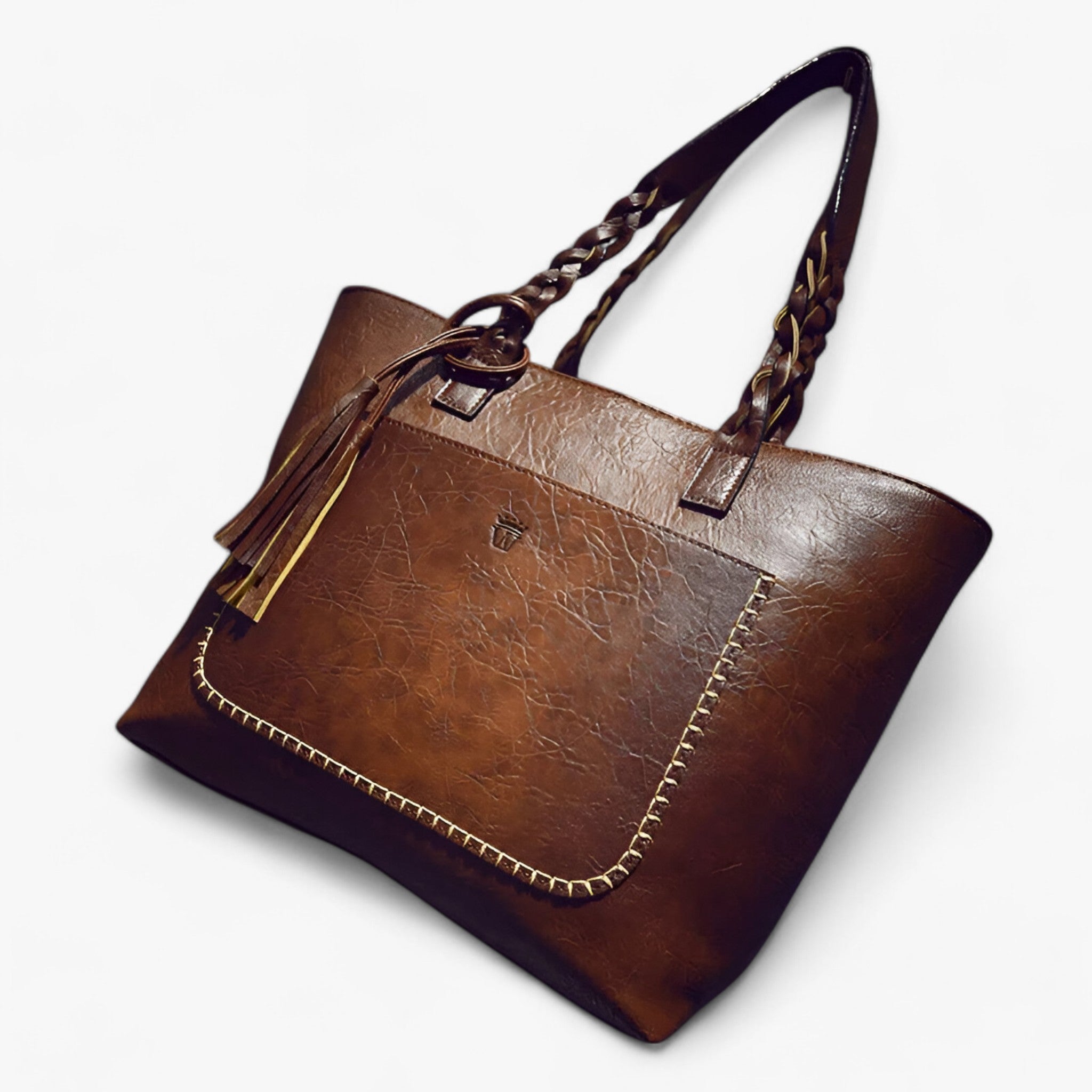 Clea| Borsa in pelle con nappina - - - Concept Palermo