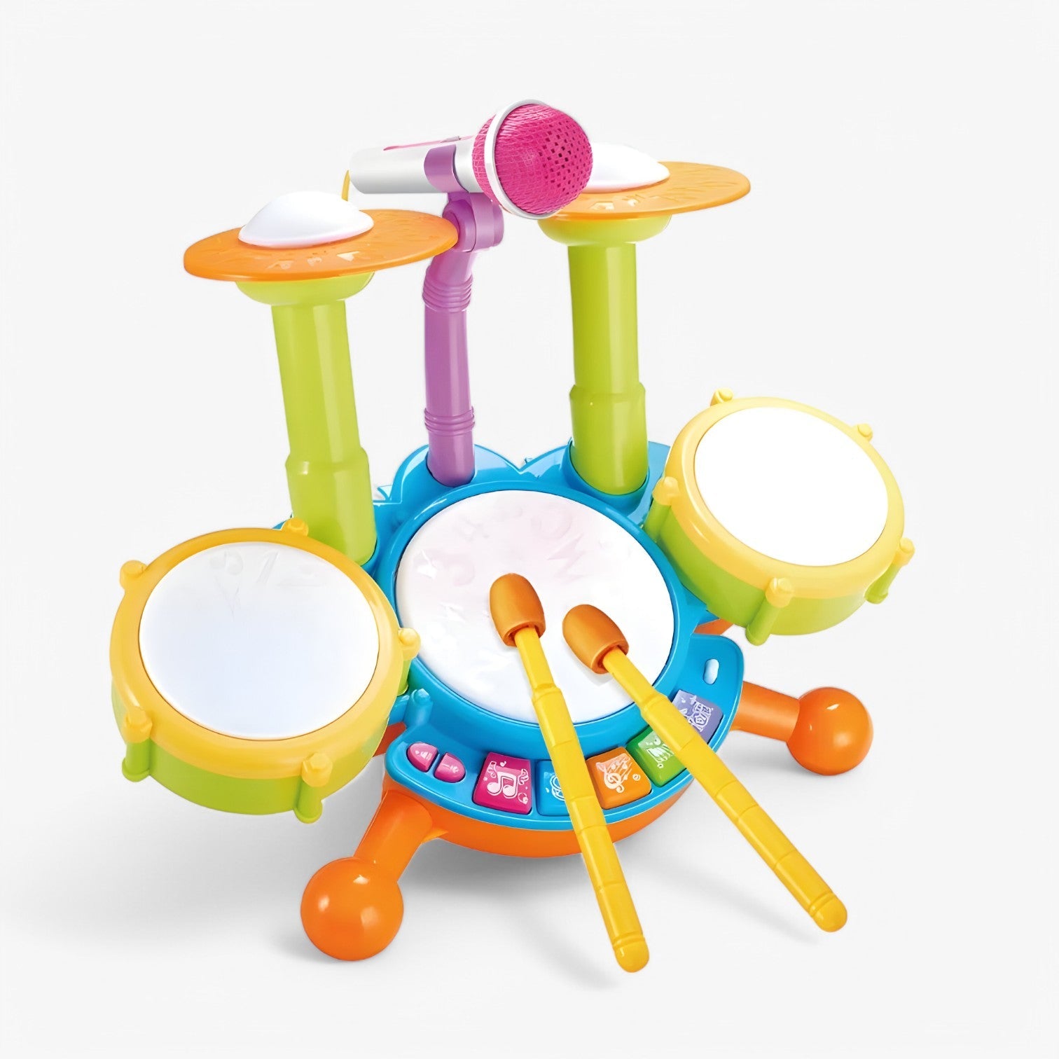 Kayden | Set di Tamburi Educativo per Bambini - Musica e Divertimento in Uno - verde - toys toys & gifts toys for kids - Concept Palermo