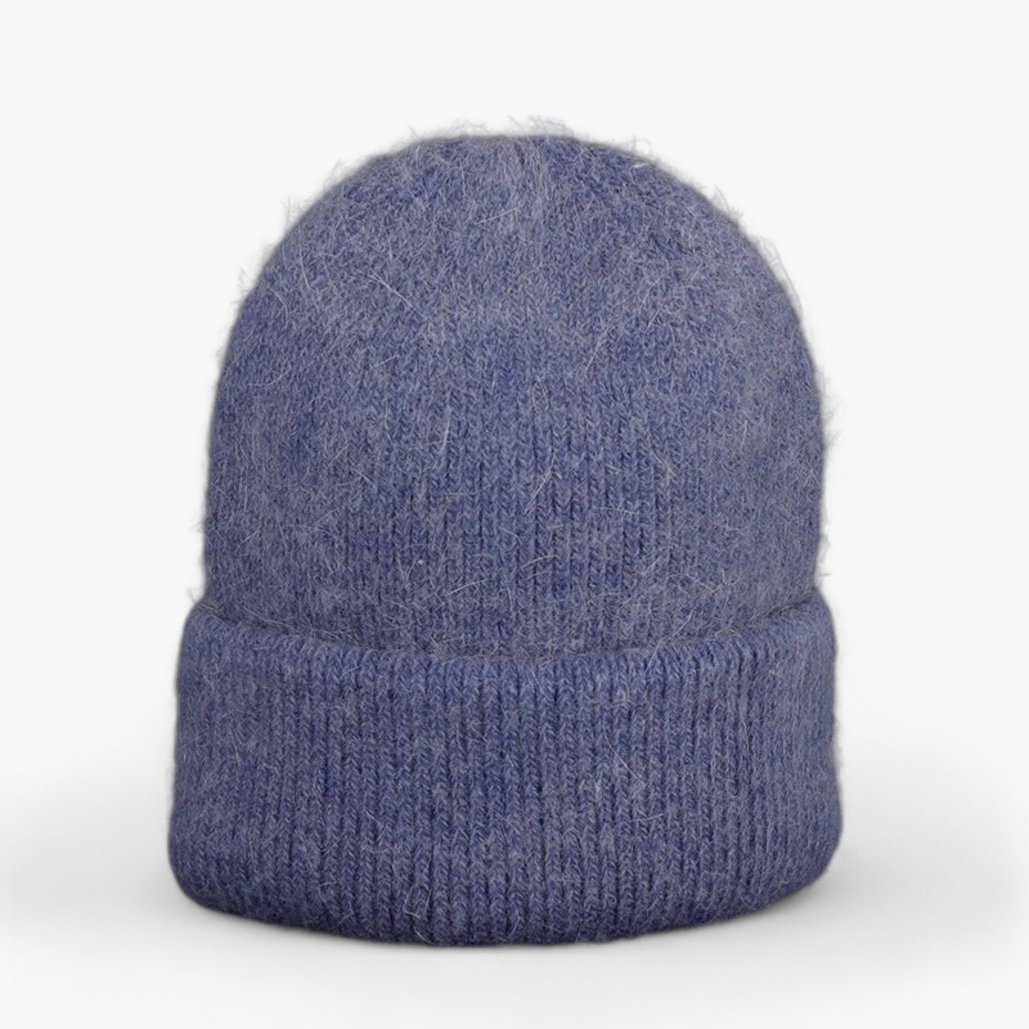 Elle | Cappello invernale: calore lussuoso con vera pelliccia di coniglio - Blu denim 54cm-60cm - bucket hats hat Sun Hats - Concept Palermo