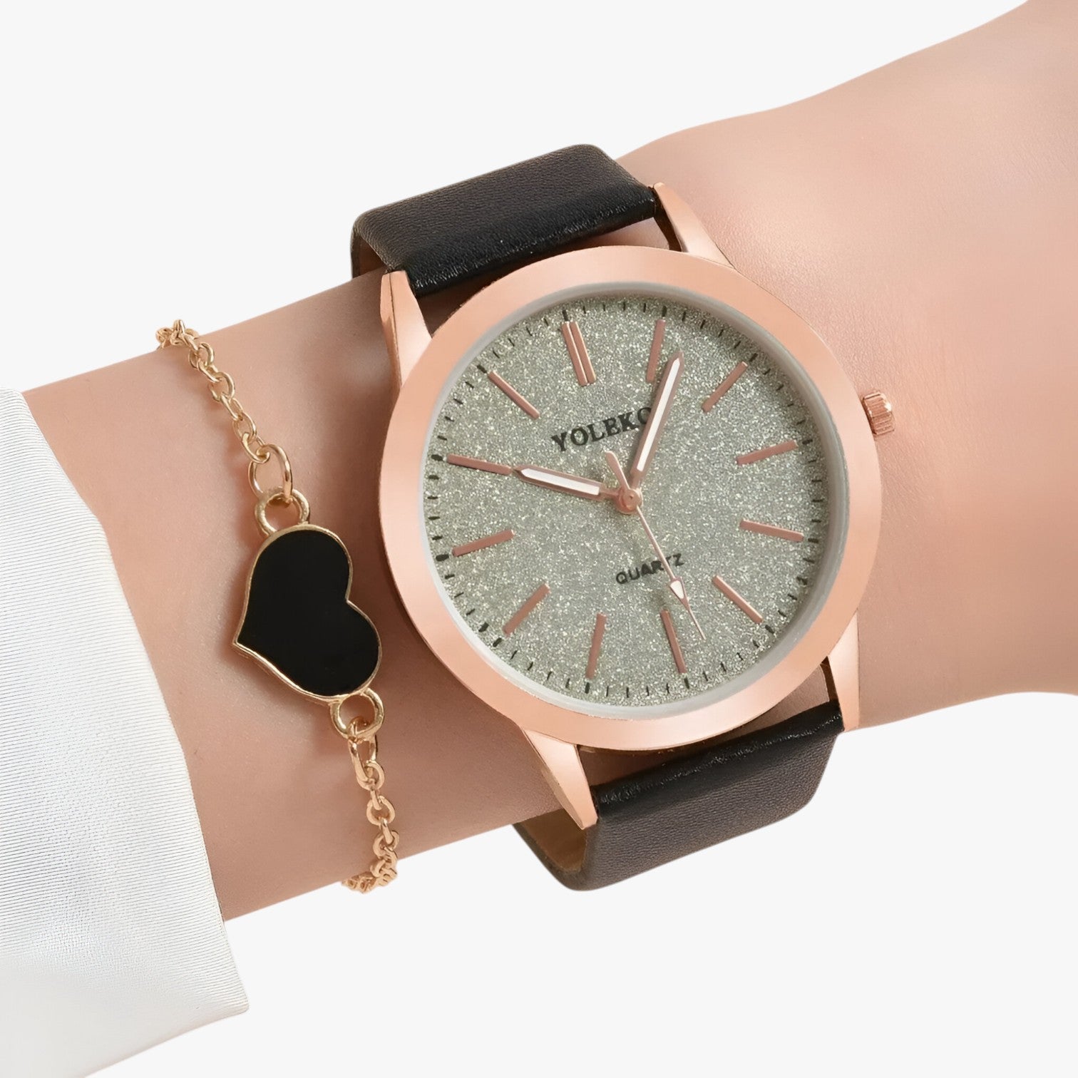 Nova | Set Eleganza Femminile 2 Orologi da Donna in Pelle e Bracciale, Stile Lusso al Polso - - female watch ladies watch watch watch for women watches wrist watches for women - Concept Palermo