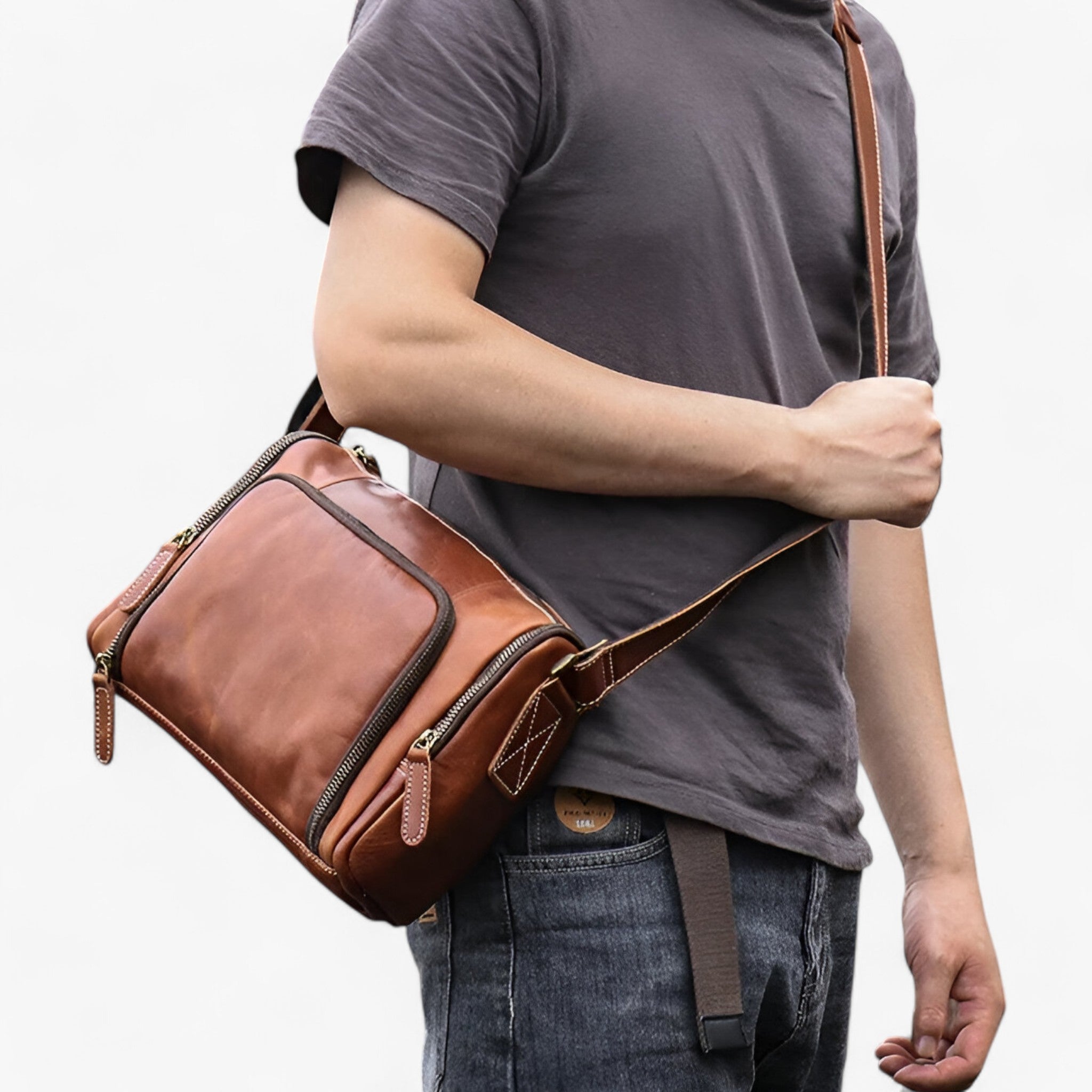 Benjamin | Borsa a spalla vintage - Elegante e multifunzionale - - - Concept Palermo