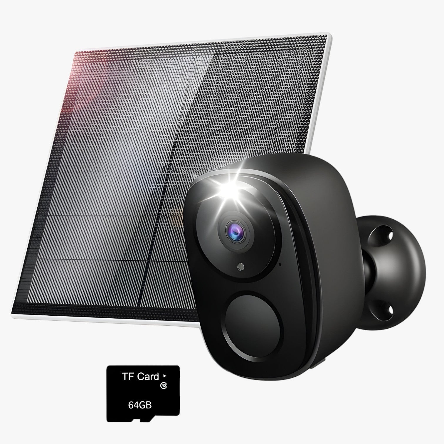 Aidan | SecureCam | Wireless 2K – Rilevazione Intelligente e Visione Notturna - BW4-BT Solar TF64 USB - camera gadget - Concept Palermo