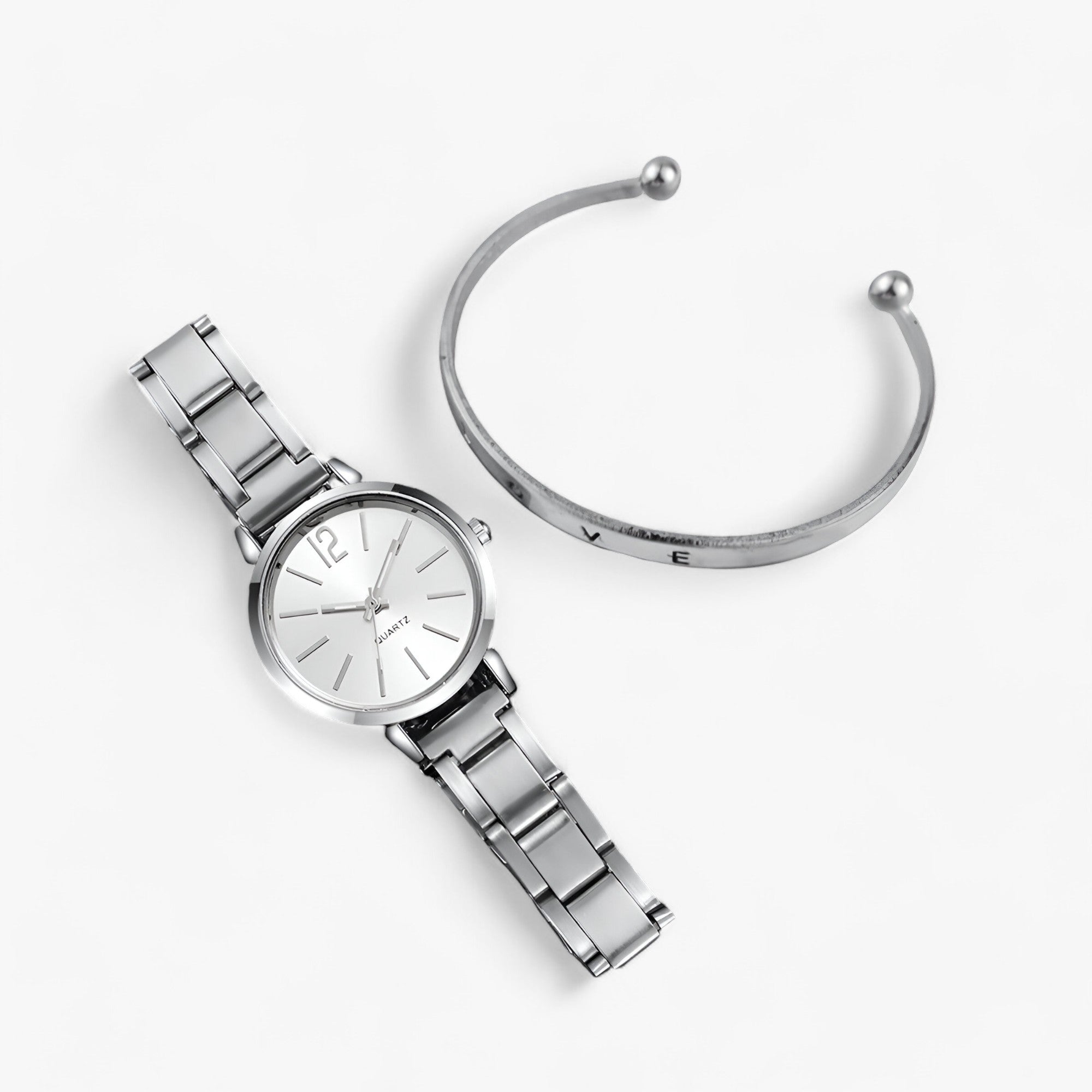 Lorena | Set di Orologi Eleganti per Donne – Stilet Acciaio Inox & Bracciale - - watch for women WOMEN wrist watches for women - Concept Palermo