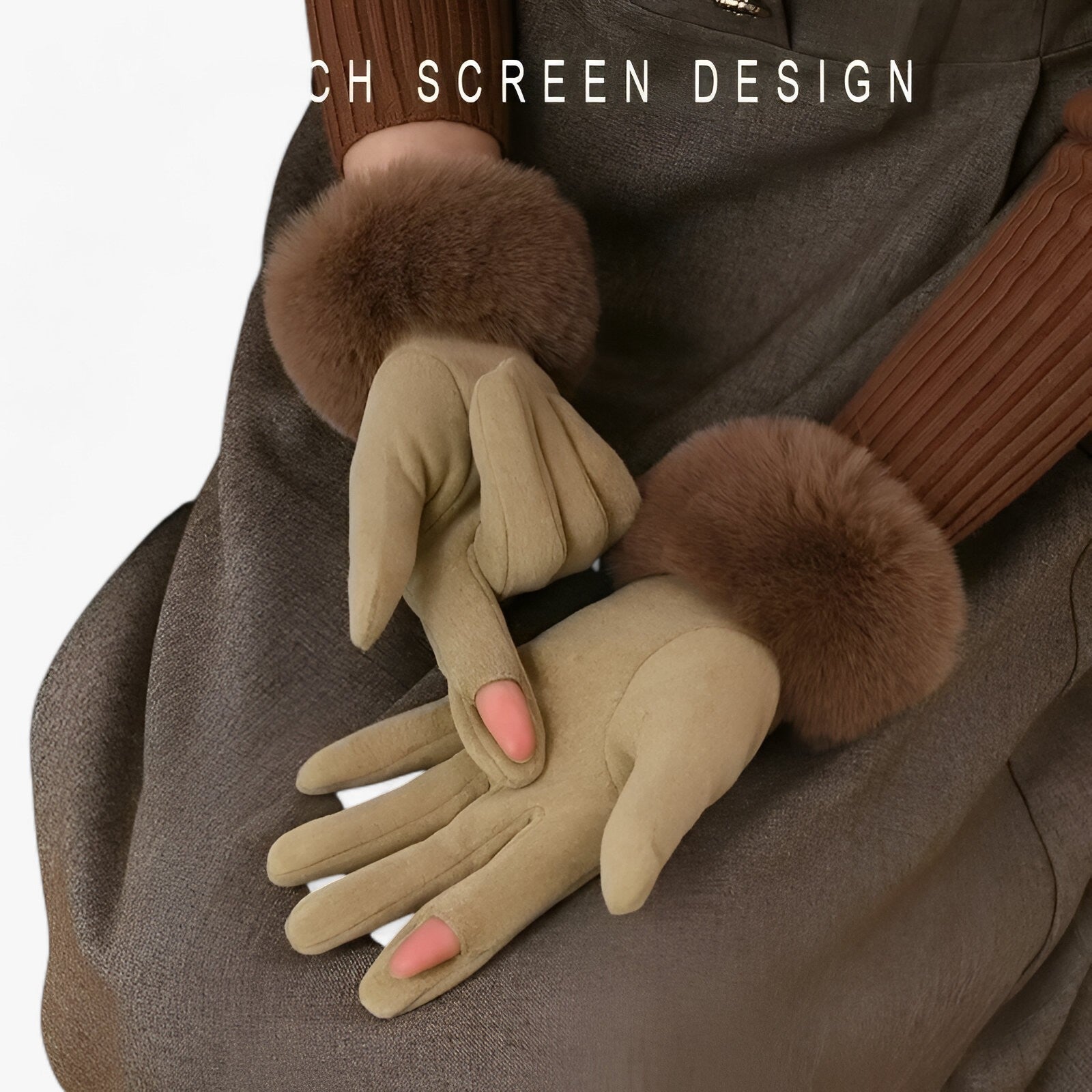 Emma | Guanti Touchscreen Eleganti per Giornate Invernali Calde - - gloves winter gloves Women fashion - Concept Palermo