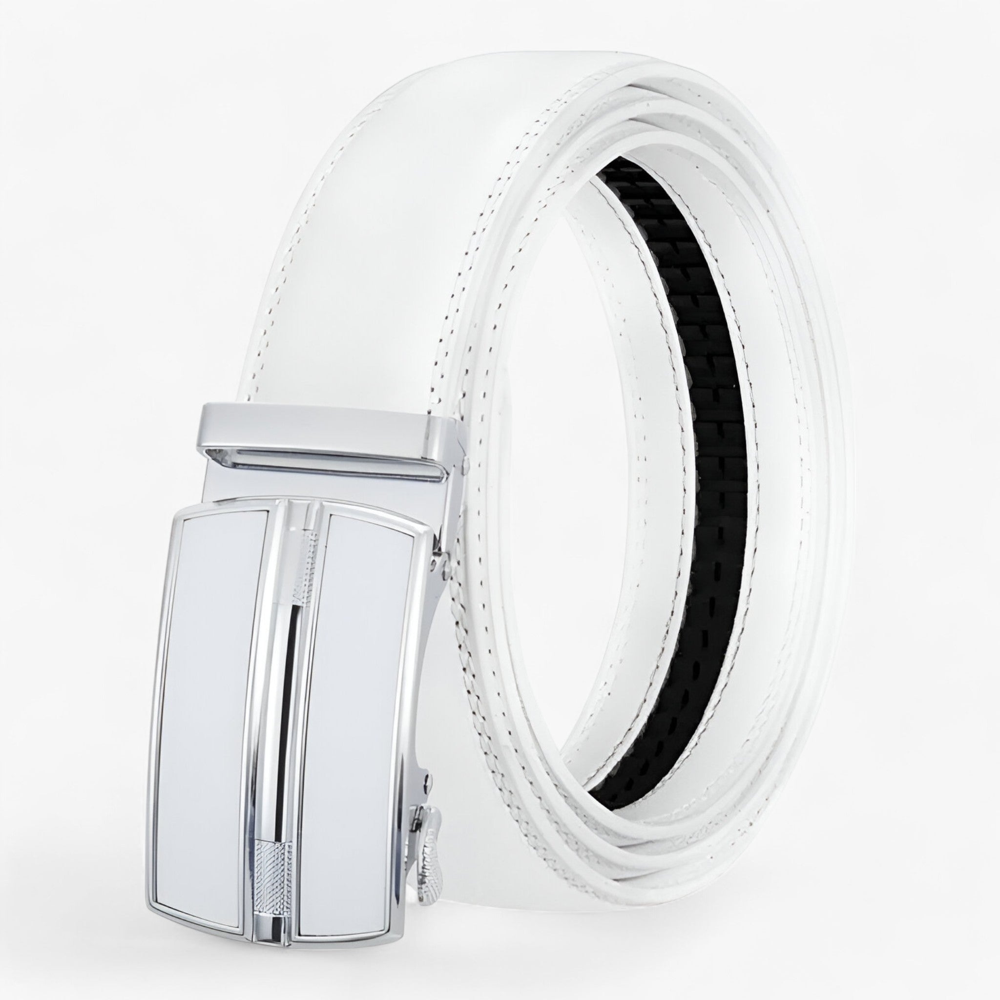 Caleb | Cintura in pelle: contemporanea ed elegante - Bianco - - Concept Palermo