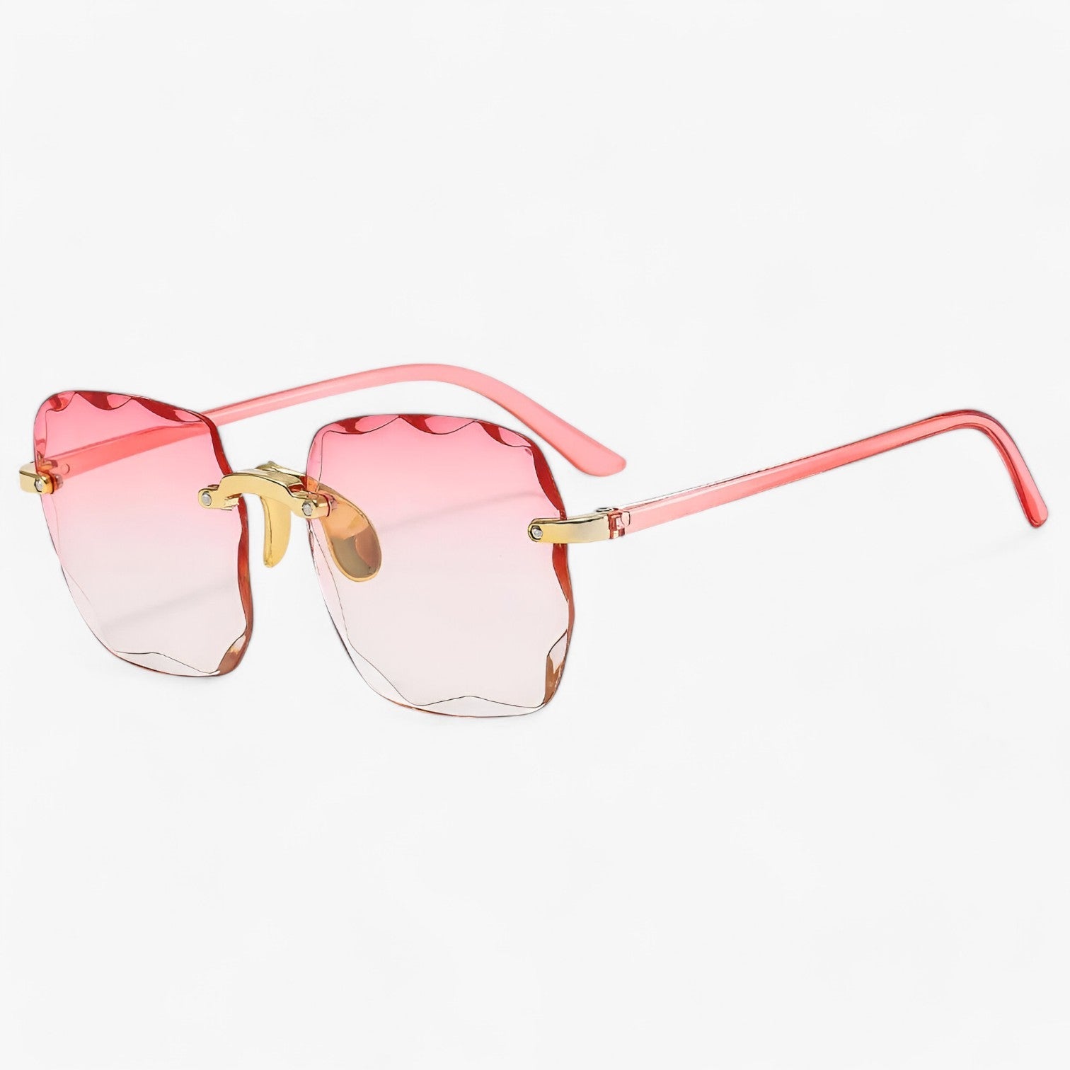 Kamila | Occhiali da sole senza montatura eleganti con protezione UV - Rosa - Fashion Sunglasses Sunglasses WOMEN - Concept Palermo