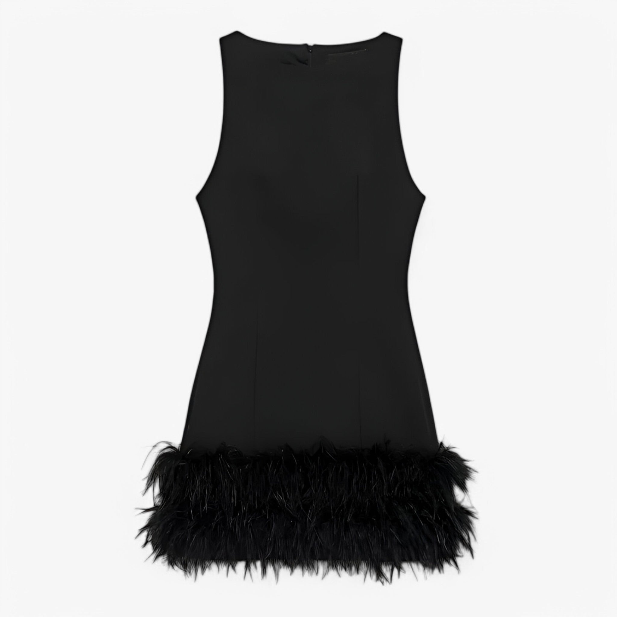 Seraphina | Mini abito con piume - Elegante e audace - Nero - - Concept Palermo