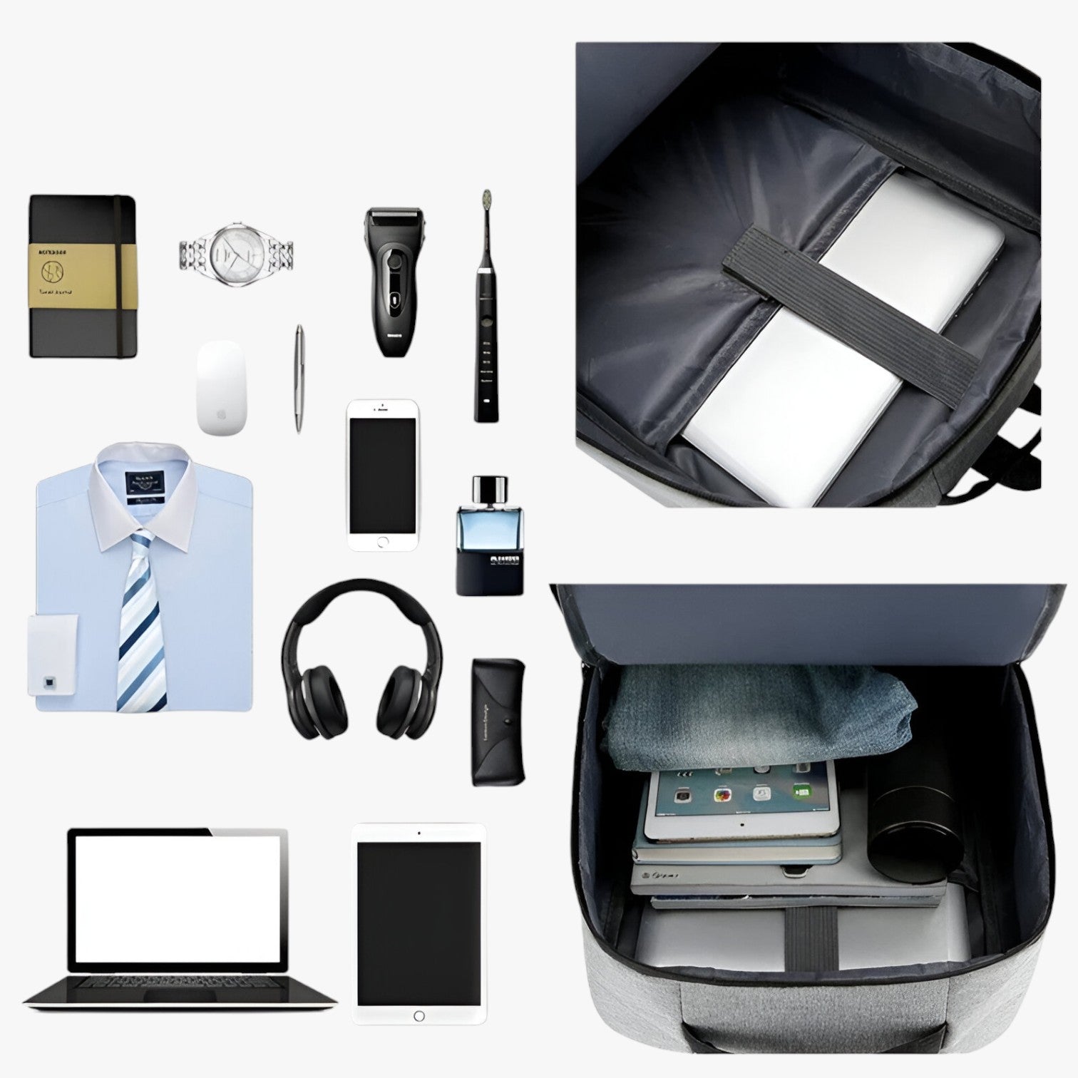 Gavin | Zaino Impermeabile Uomo con USB – 15,6" Laptop - - Bags mens bag - Concept Palermo