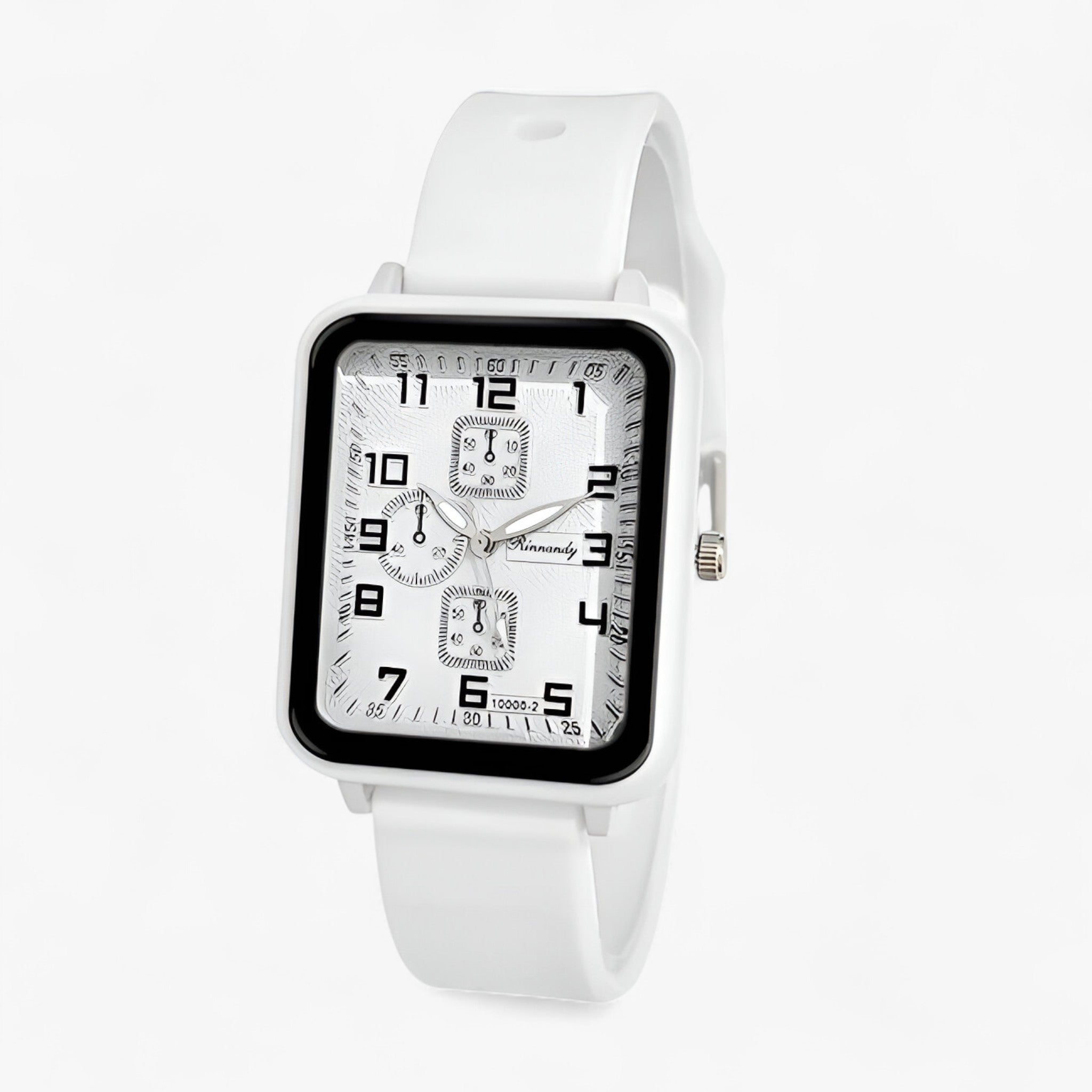 Julia | Orologio sportivo da donna al quarzo con cinturino in silicone blu - Bianca - female watch watch for women - Concept Palermo