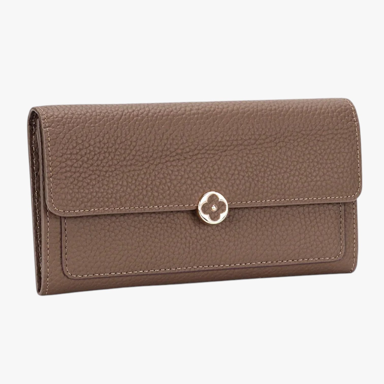 Anahi | Portafoglio da donna in vera pelle, eleganza e funzionalità - Khaki - wallet womens wallet - Concept Palermo