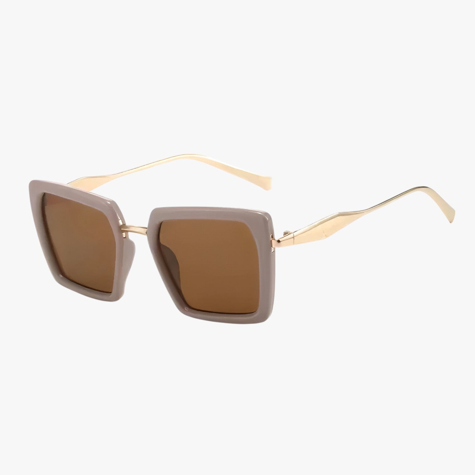 Riley | Occhiali da sole vintage quadrati con lenti verde scuro - caffè - Fashion Sunglasses sun glasses womens sun glasses - Concept Palermo