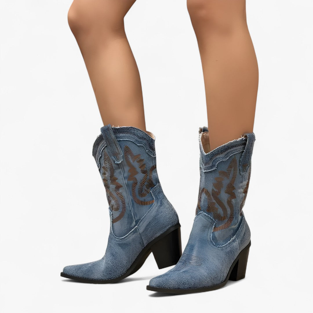 Savannah | Stivali da cowboy ricamati in stile western retrò - - BOOTS Boots & Shoes - Concept Palermo