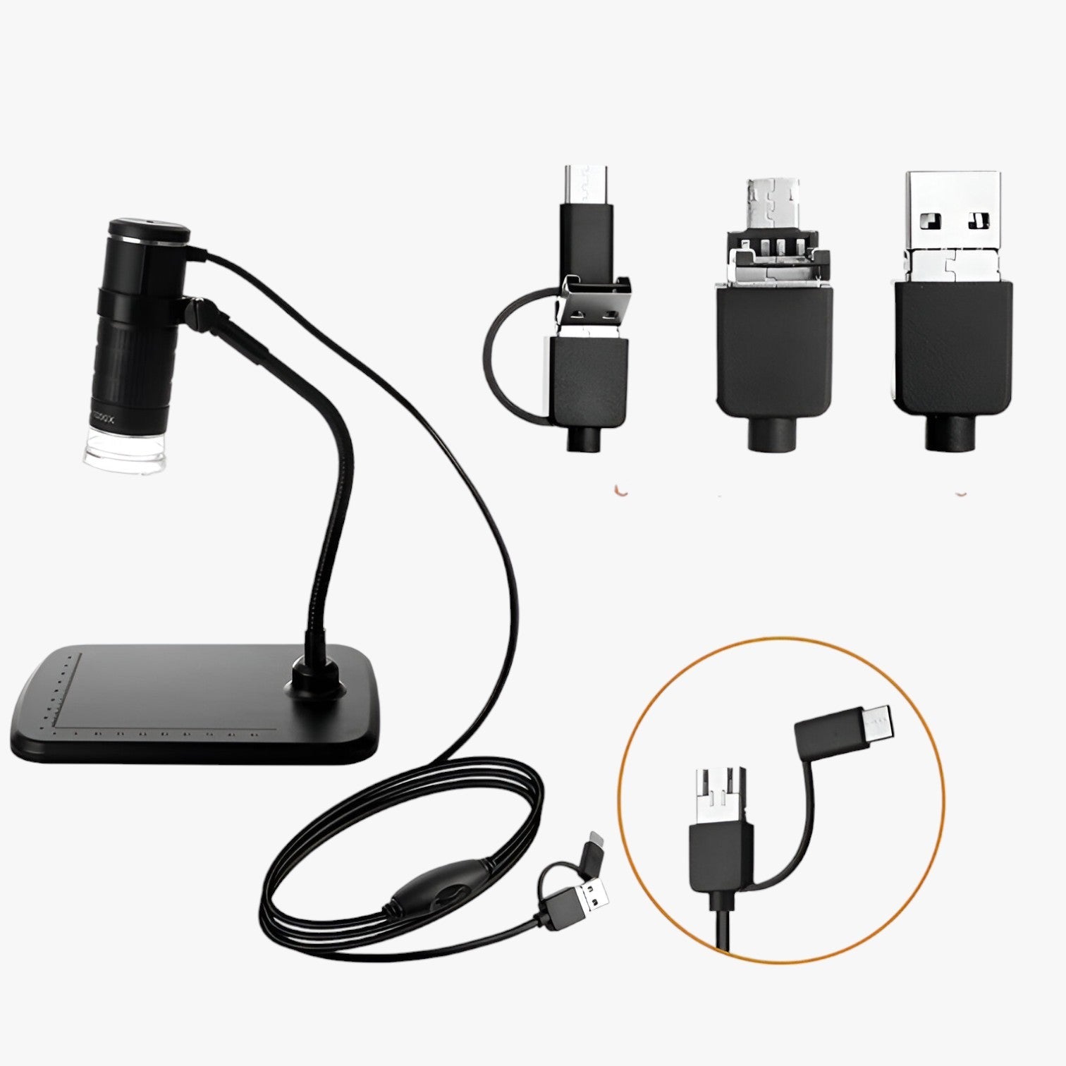 Jaxson | Microscopio digitale 3-in-1 1000X – Visualizzazione sempre precisa - - camera gadget - Concept Palermo