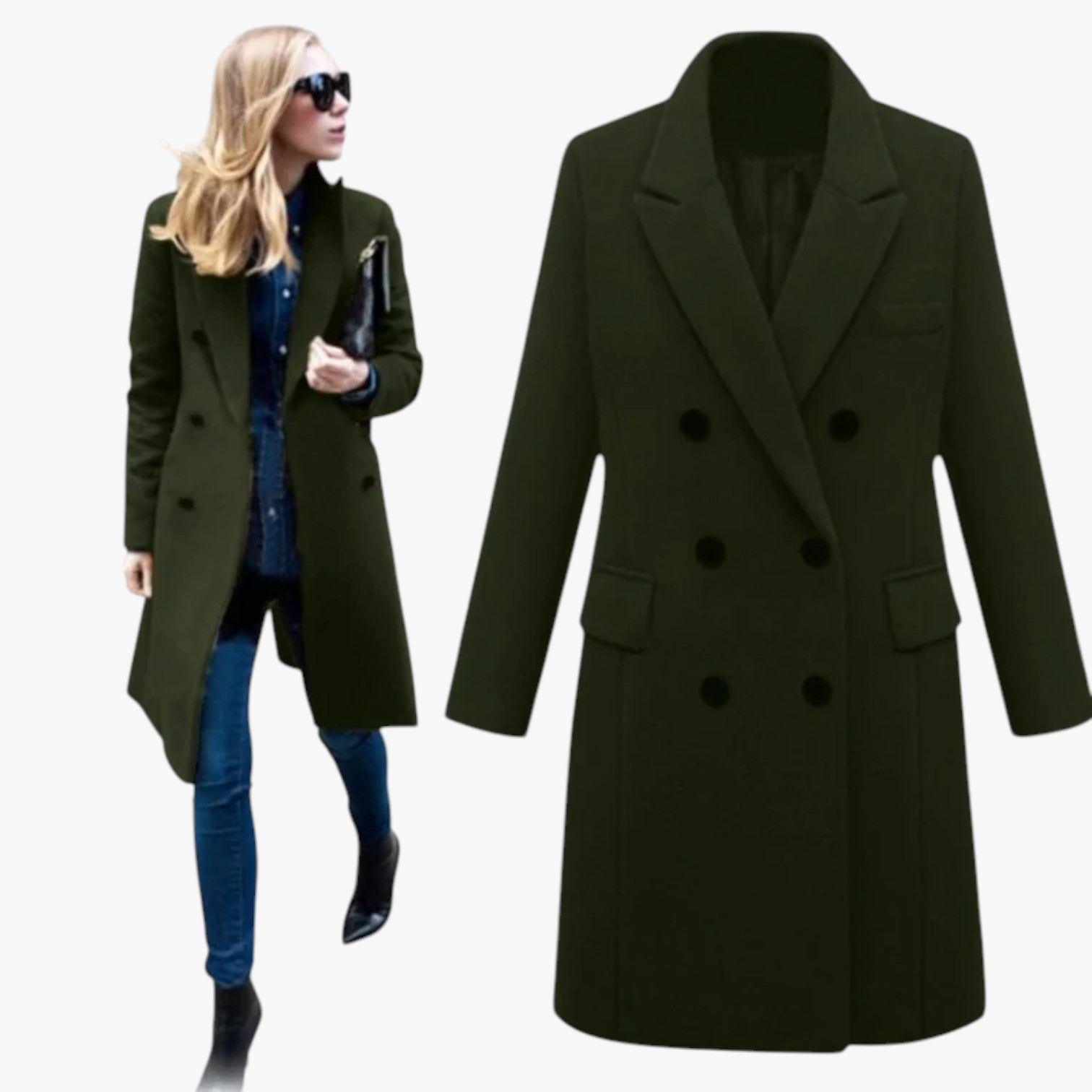 Darla | Elegante giacca in lana da donna: calda, morbida e perfetta per l'ufficio - - coats coats for women female coat Jackets & Coats - Concept Palermo