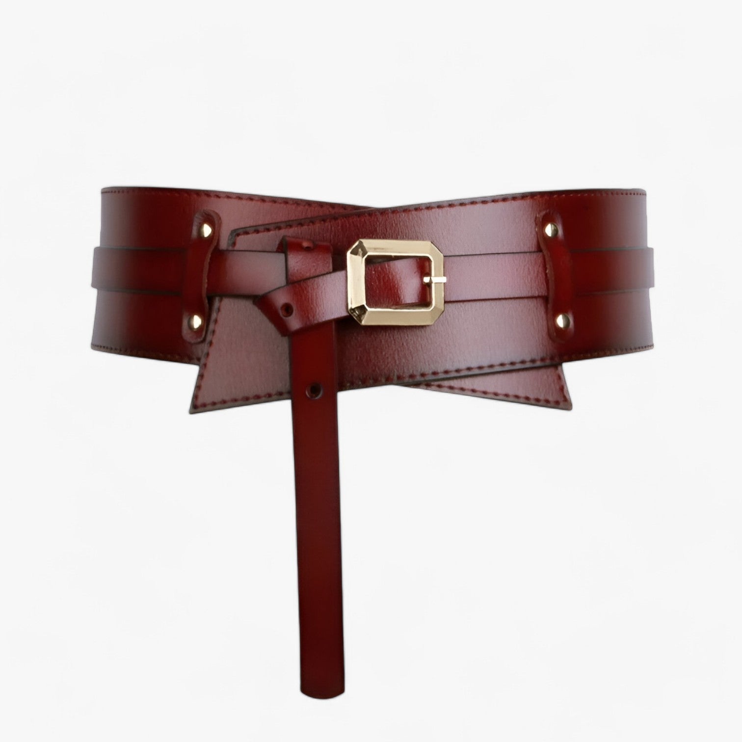 Rosie | Cintura in vera pelle multifunzionale con stile - Marrone rossastro - belt buckle women Belts waist belt for women - Concept Palermo