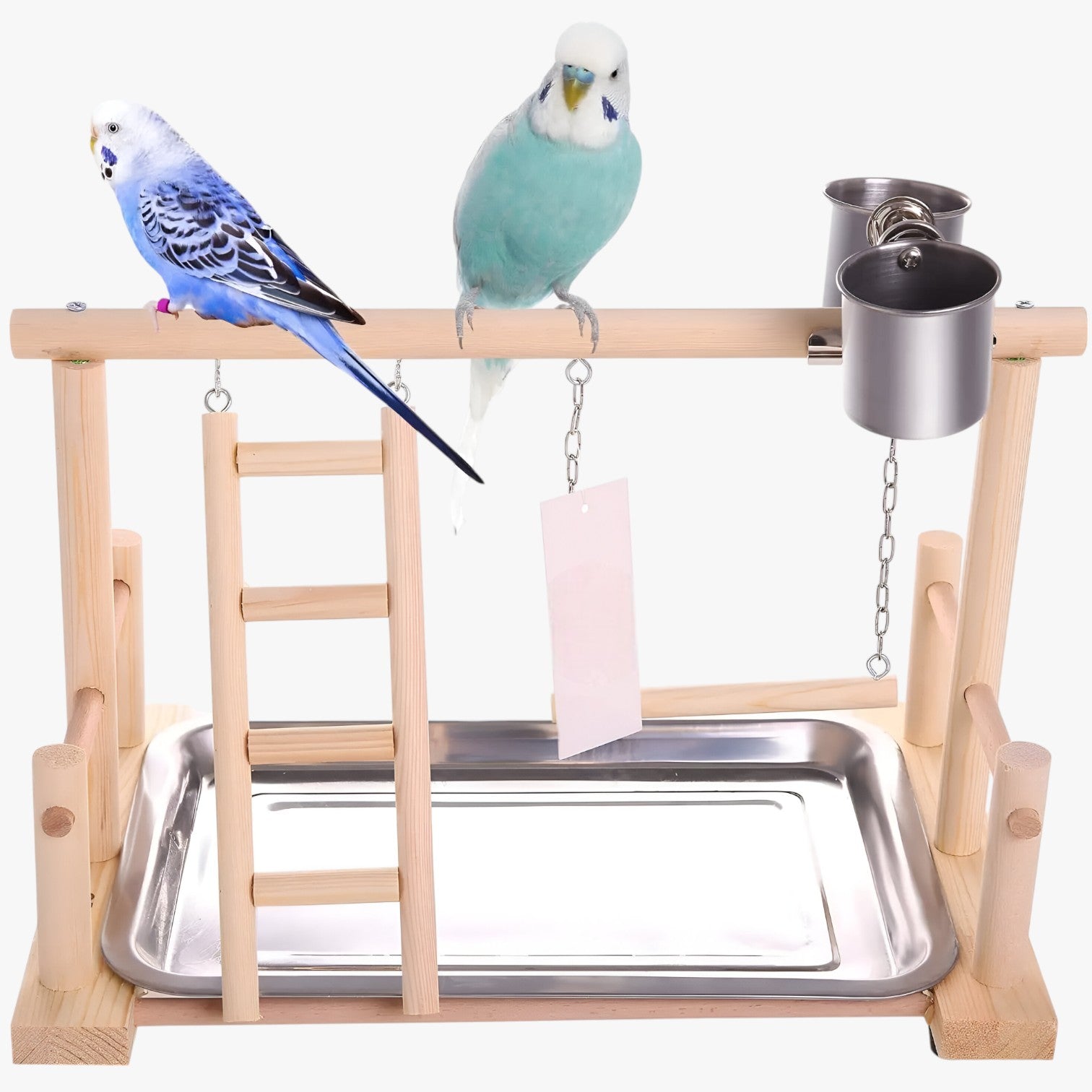 Felicia | Porta pappagalli in legno – Allenare, giocare e divertirsi - Giallo - bird bird toys birdproduct pet PET SUPPLIES - Concept Palermo